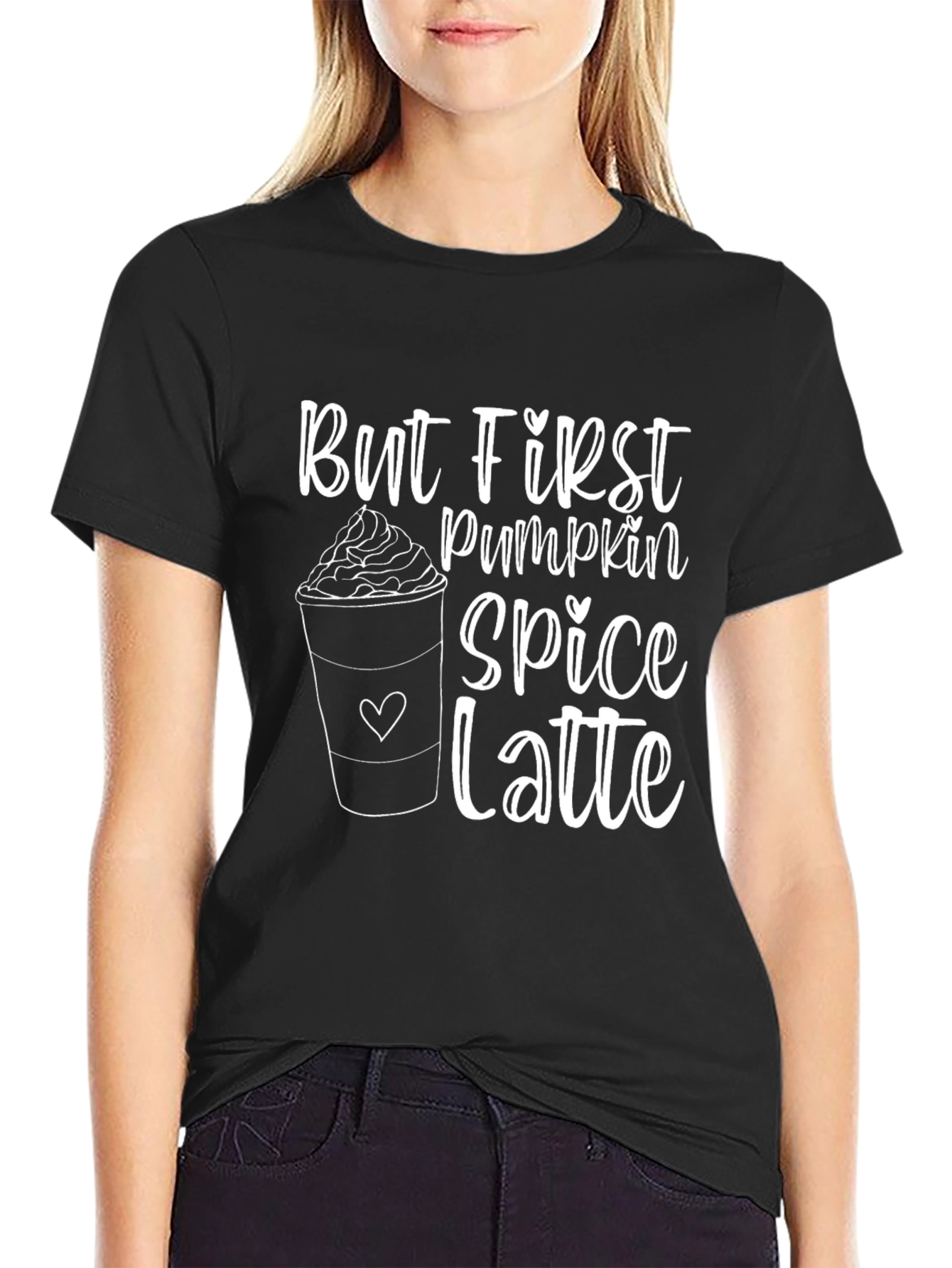 Pumpkin Spice Latte Graphic T-Shirt - Fall Season Apparel
