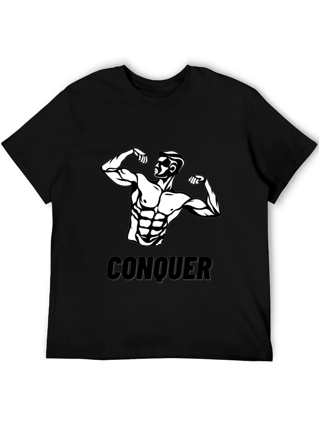 Conquer Graphic Print Mens T-Shirt
