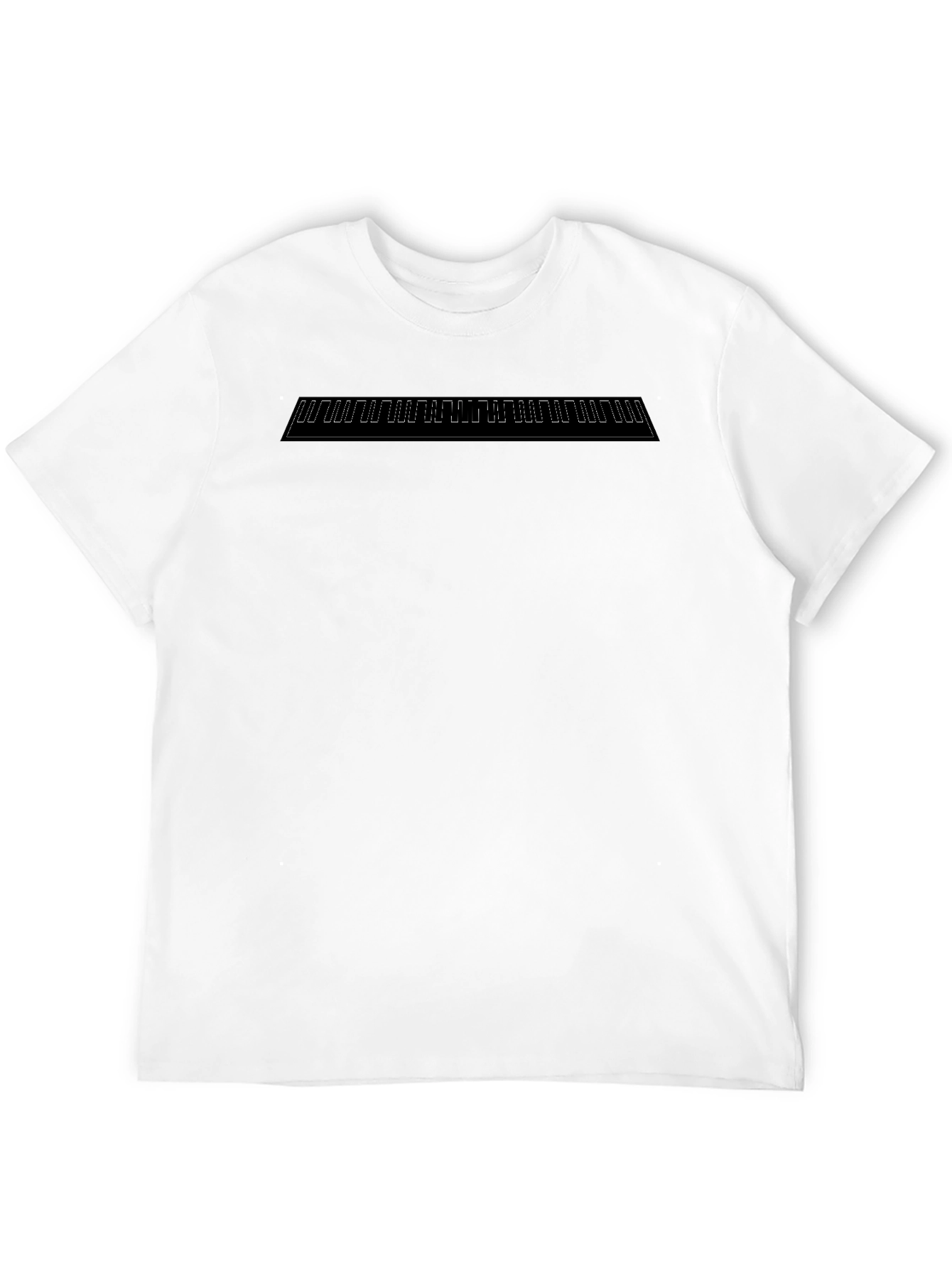 Minimalist Geometric Graphic Black T-Shirt