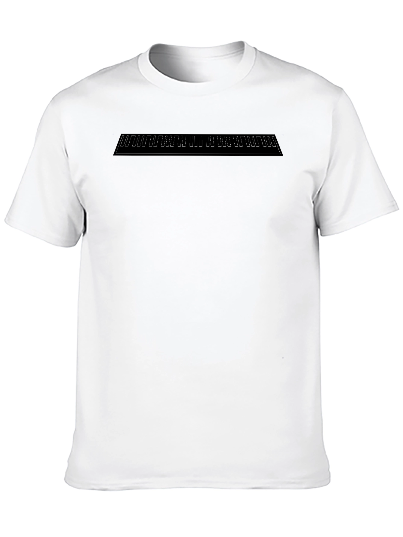 Minimalist Geometric Graphic Black T-Shirt