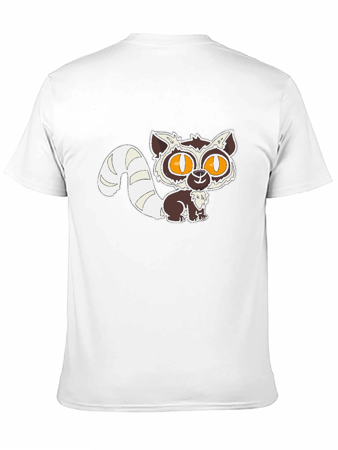 Cute Lemur Graphic Black T-Shirt