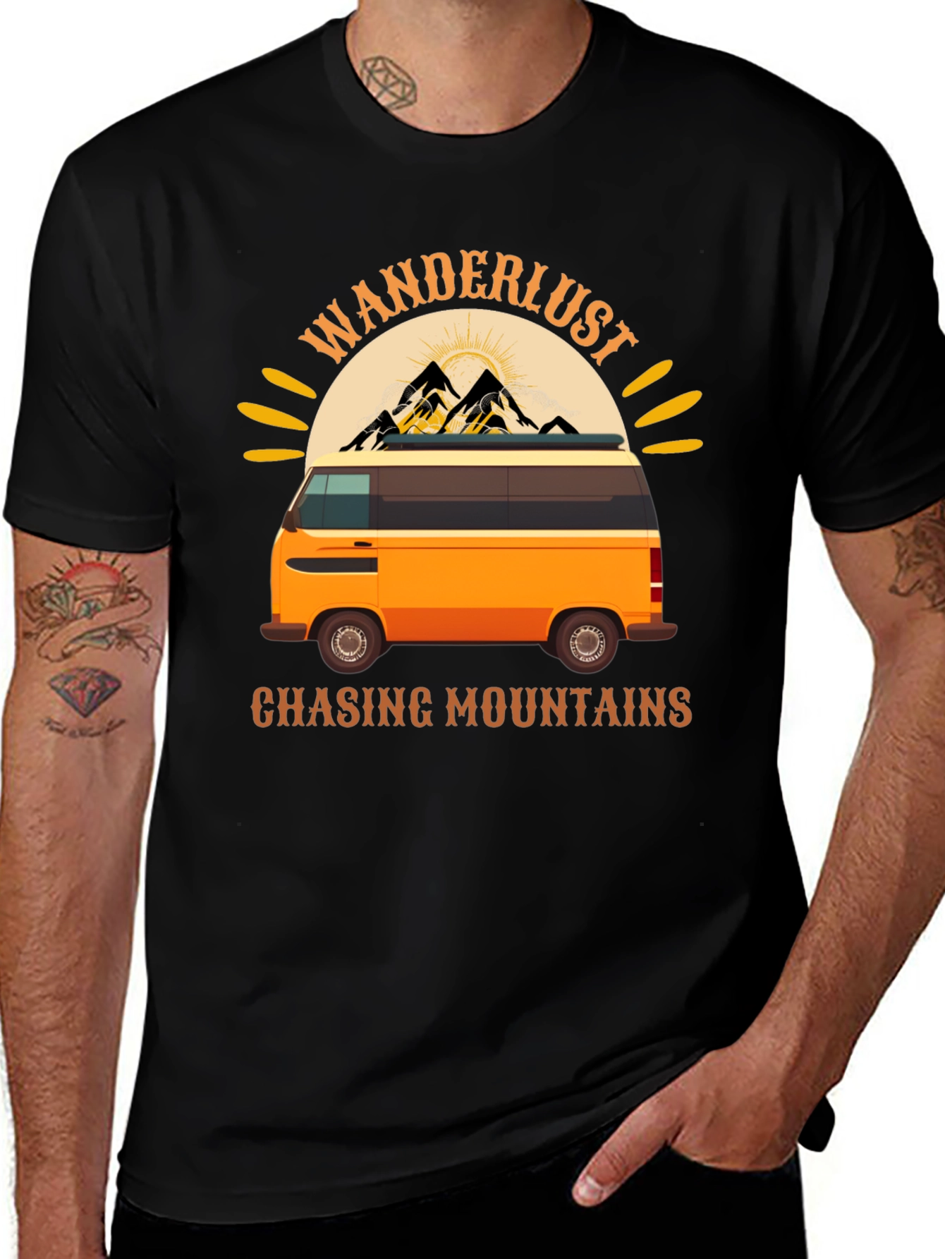 Wanderlust Mountain Van Graphic Tee