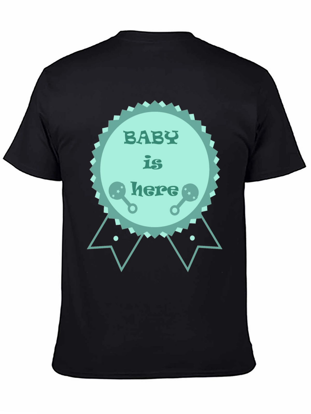 Baby is Here T-Shirt - New Baby Announcement Tee