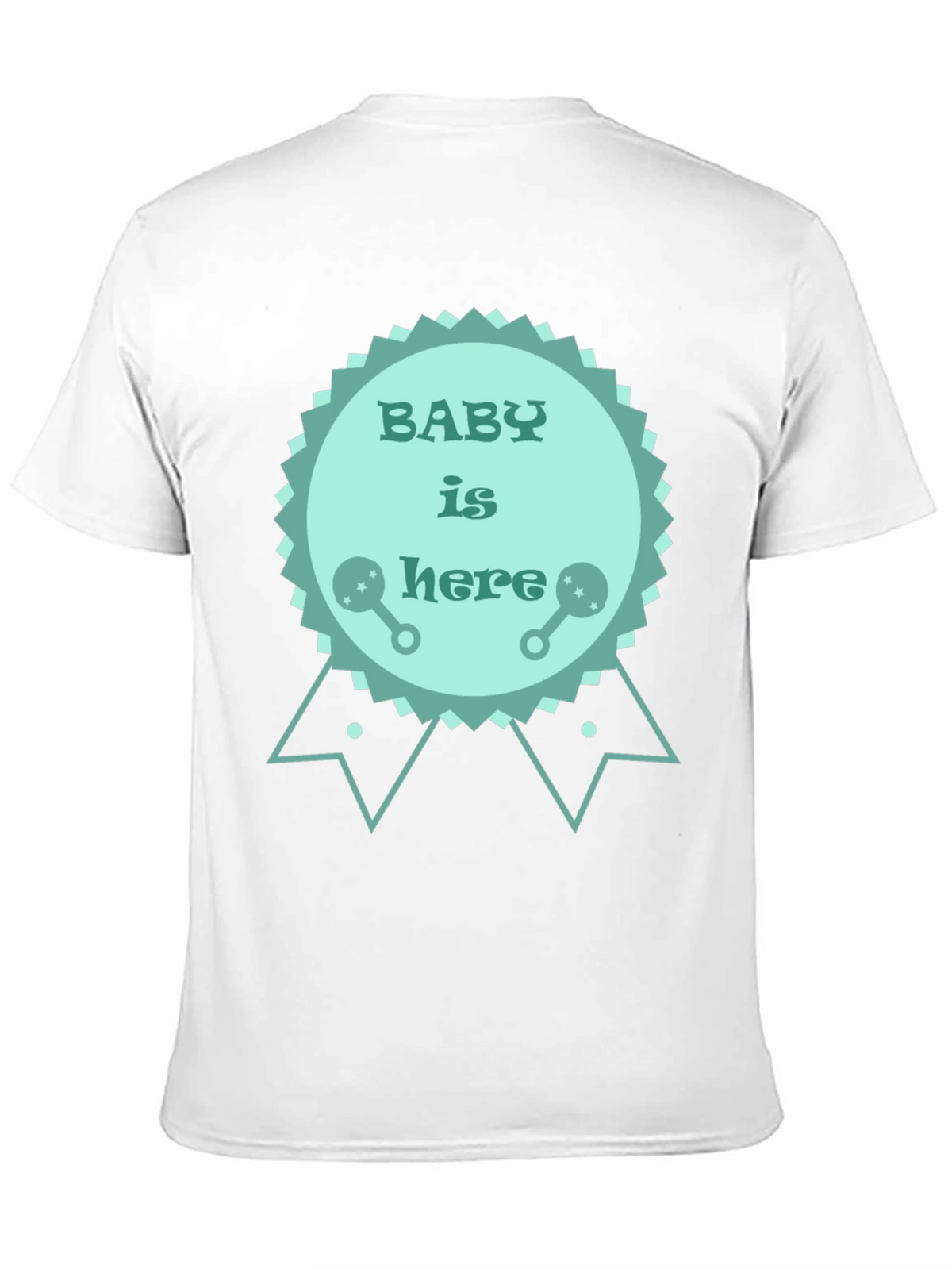 Baby is Here T-Shirt - New Baby Announcement Tee