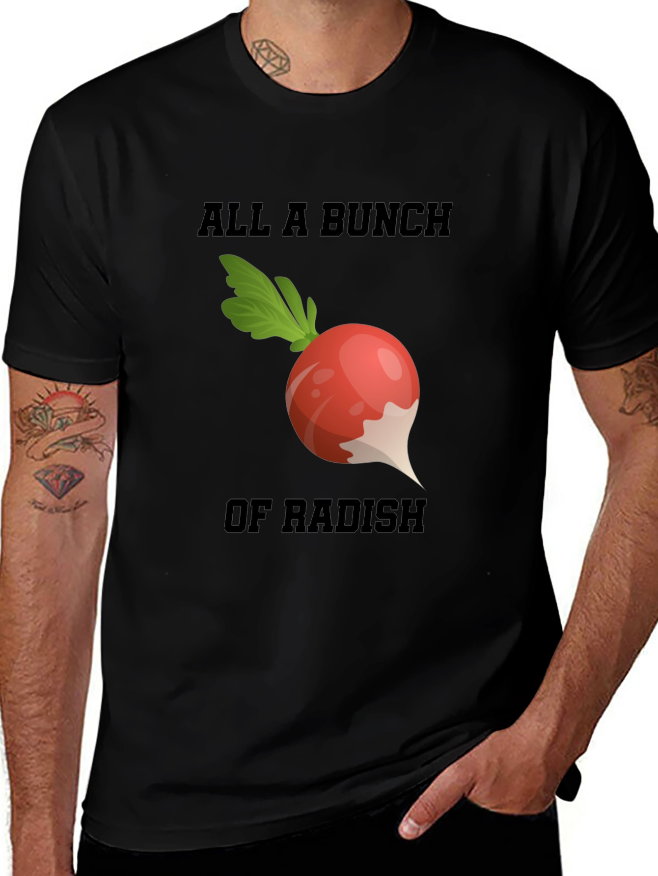 Radish Humor Graphic Tee - Casual Style