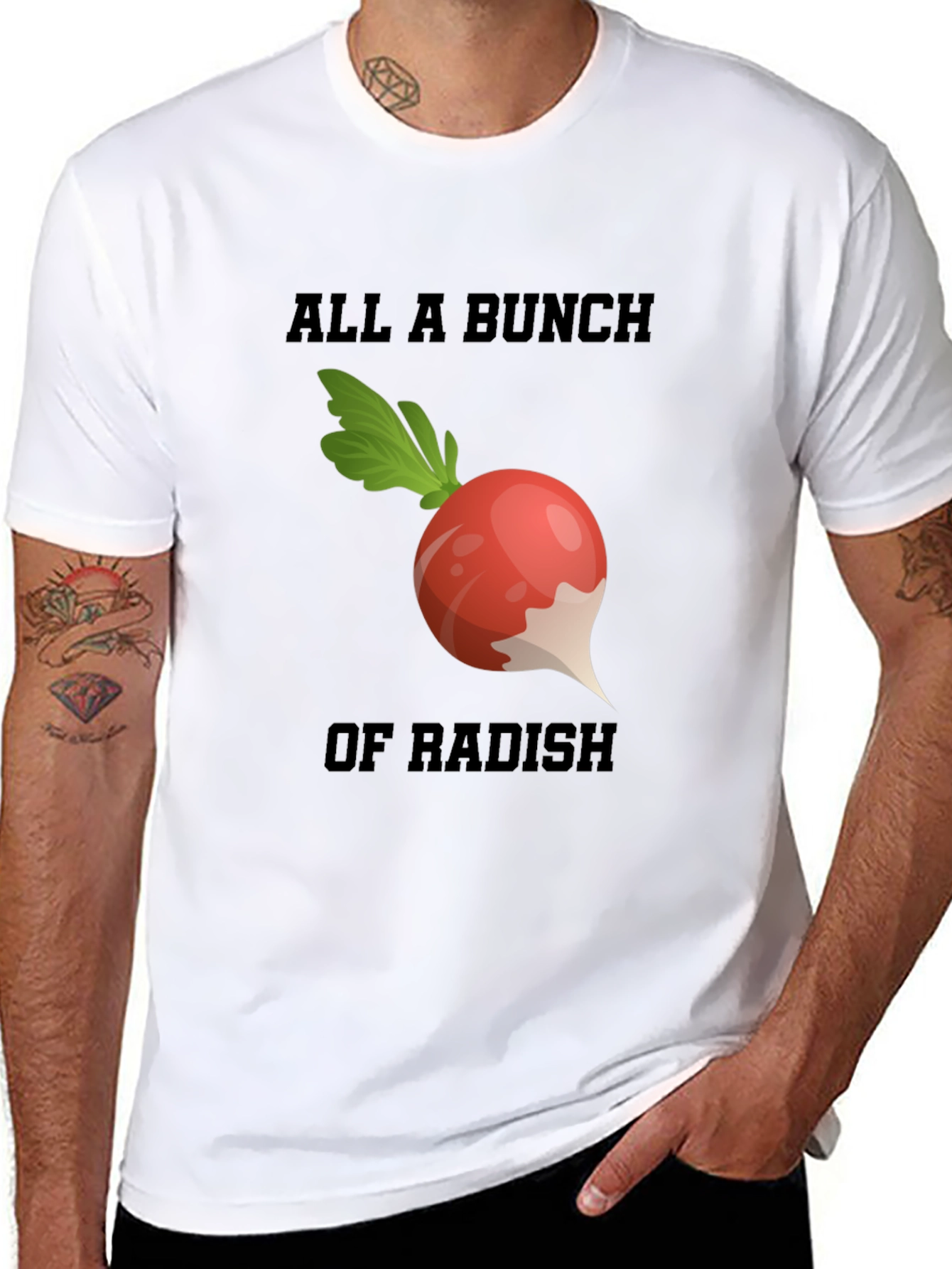 Radish Humor Graphic Tee - Casual Style