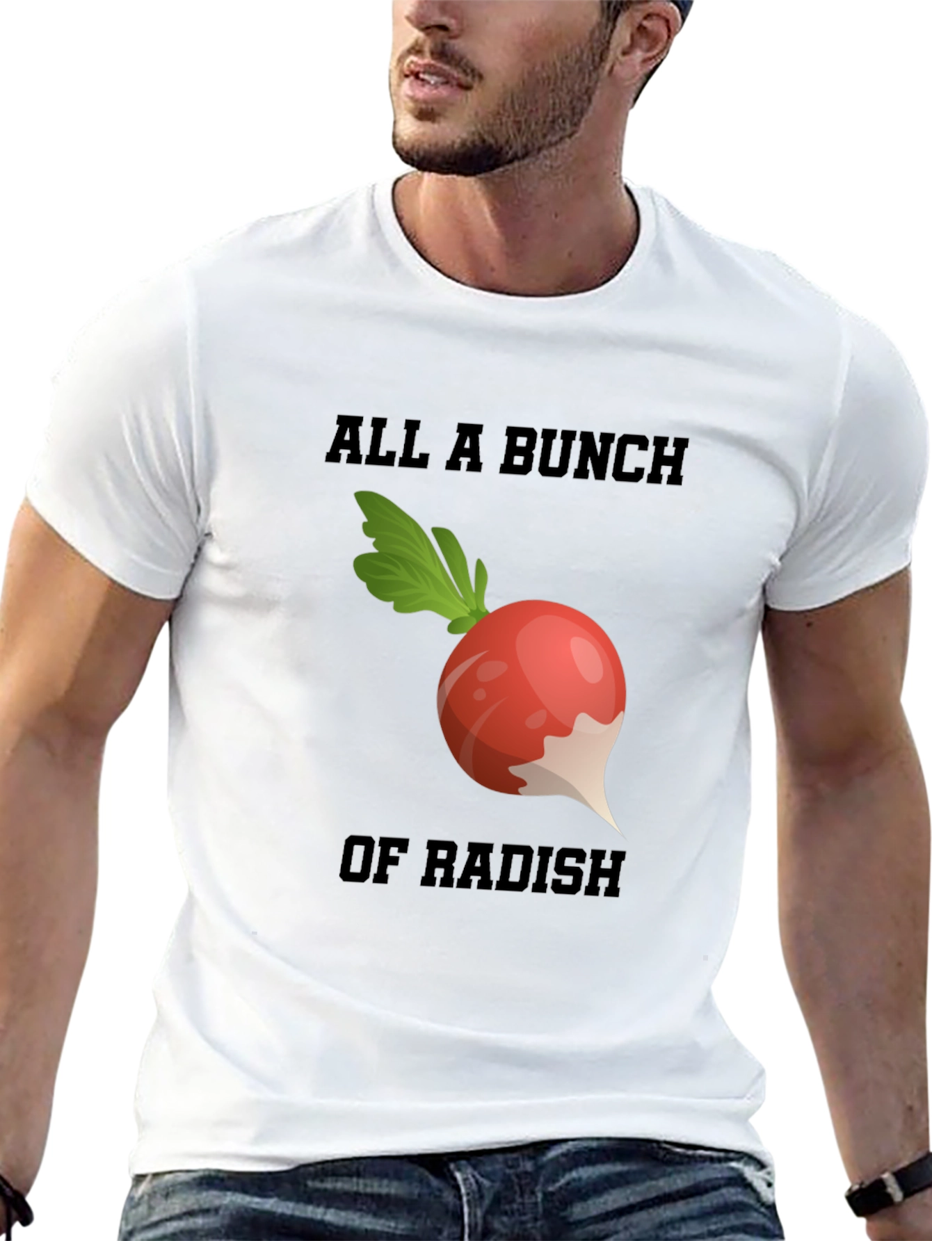 Radish Humor Graphic Tee - Casual Style