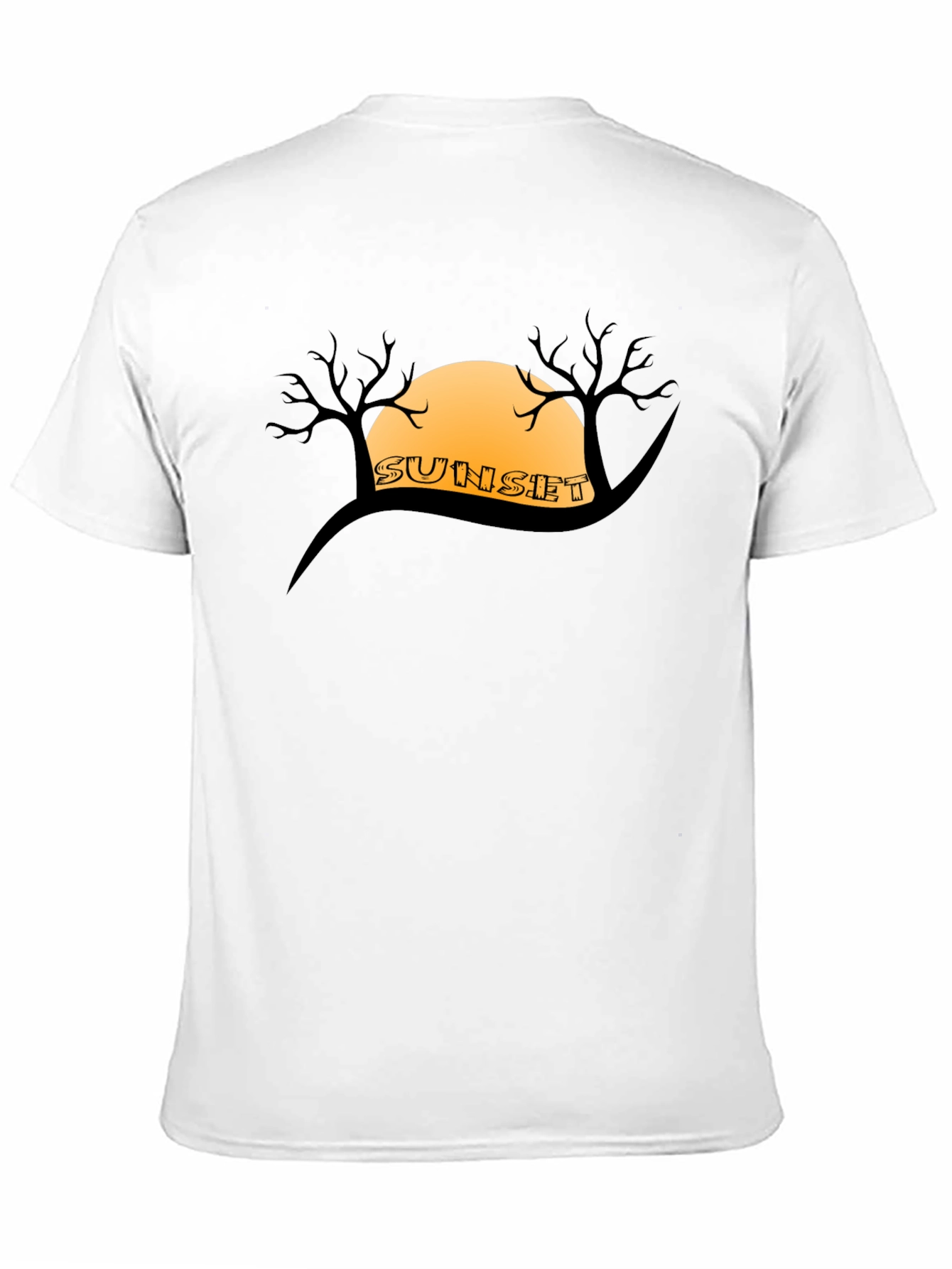 Sunset Silhouette Graphic Tee - Mens Black T-Shirt
