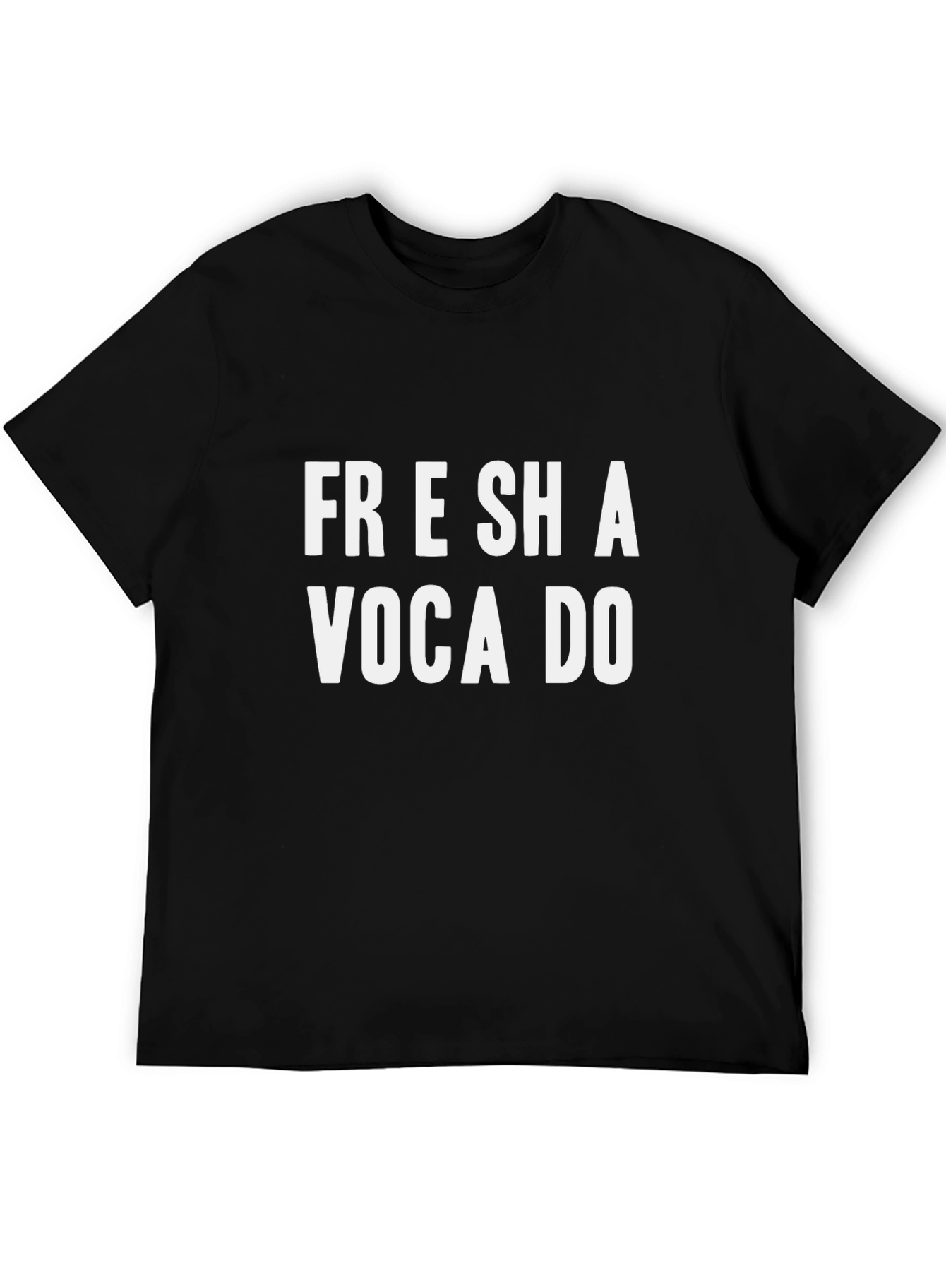 Fresh Avocado Graphic Tee - Black Cotton