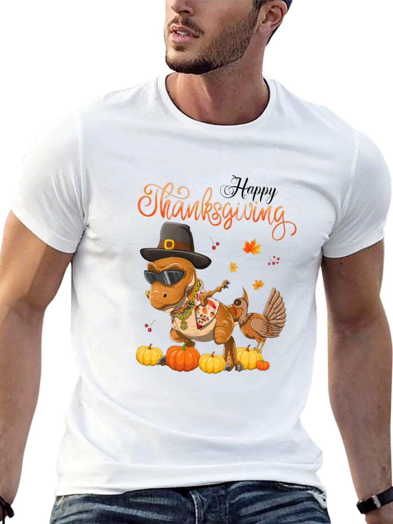 Thanksgiving T-Rex T-Shirt