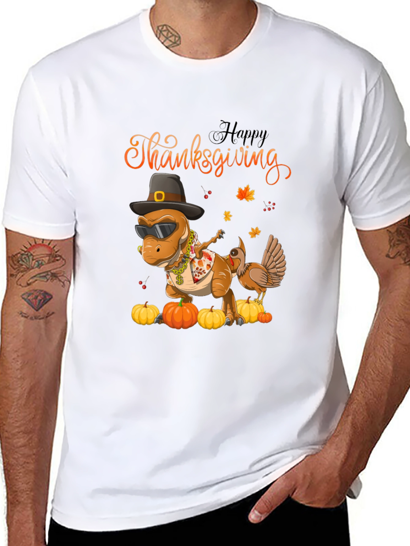 Thanksgiving T-Rex T-Shirt