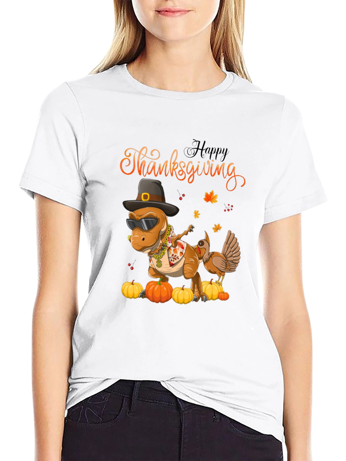 Thanksgiving T-Rex T-Shirt