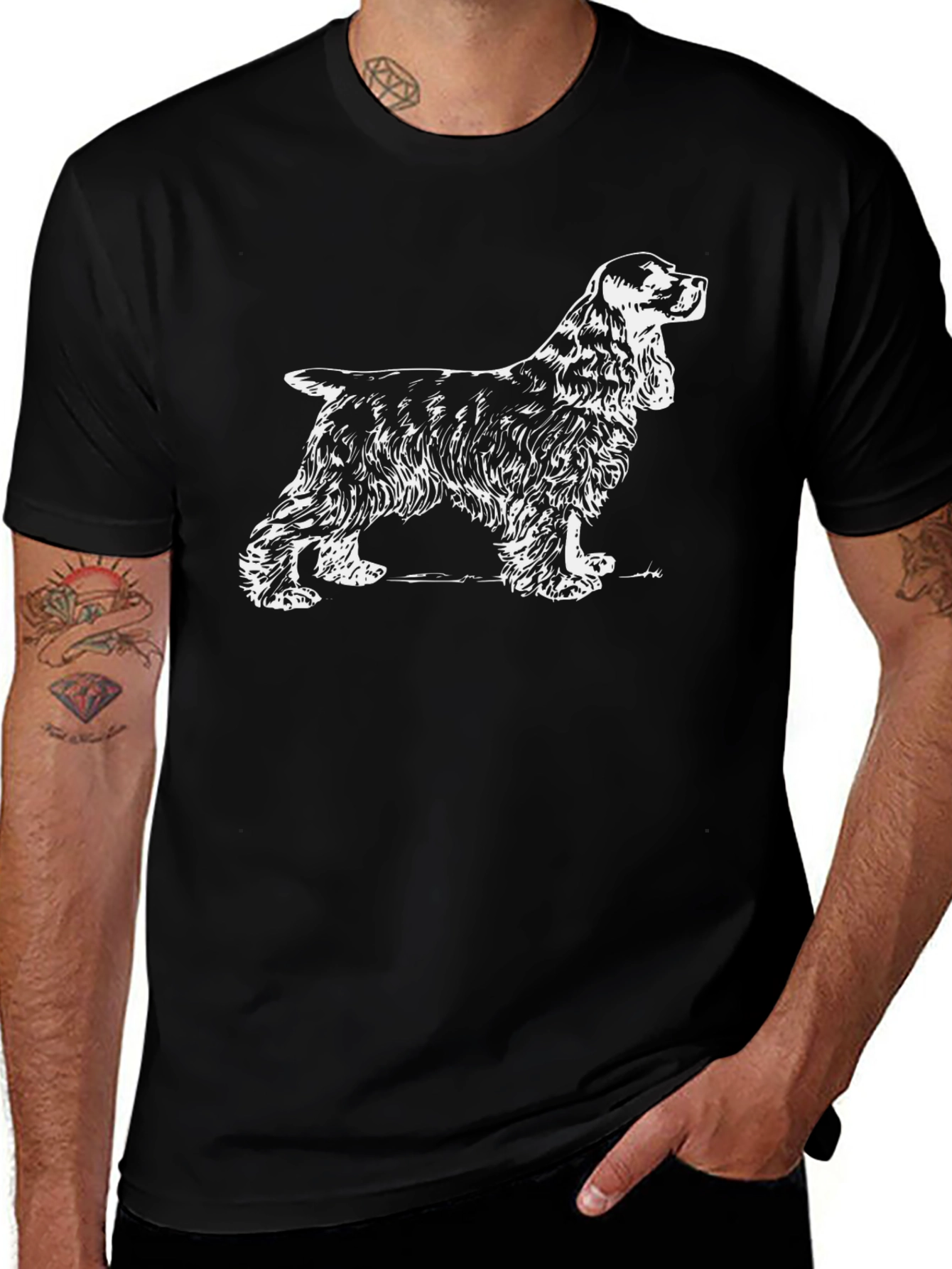 Dog Breed T-Shirt - Black