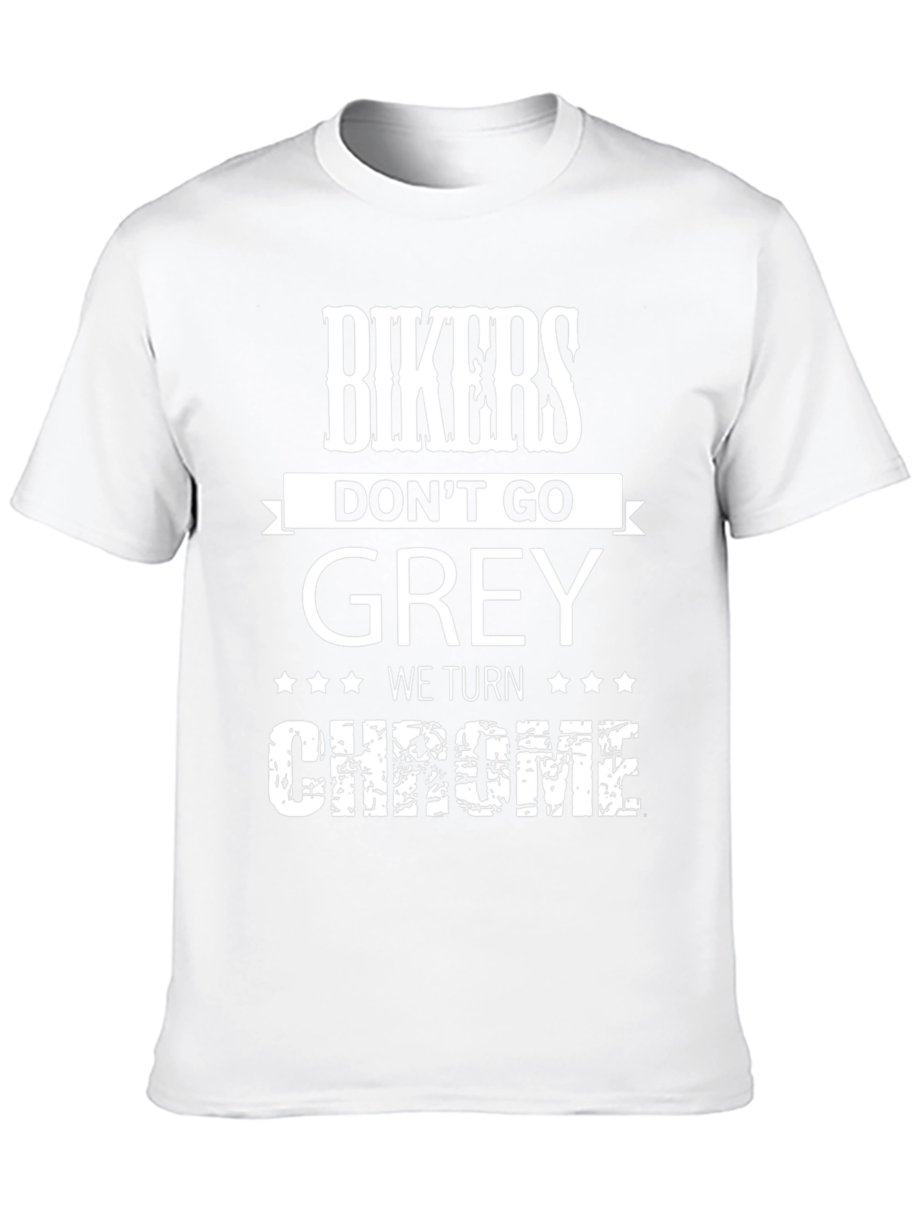 Bikers Turn Chrome Graphic T-Shirt - Black