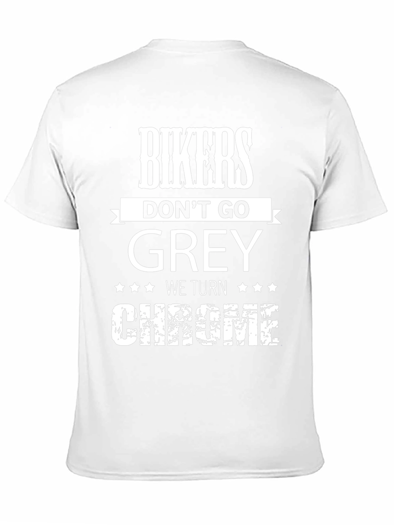 Bikers Turn Chrome Graphic T-Shirt - Black