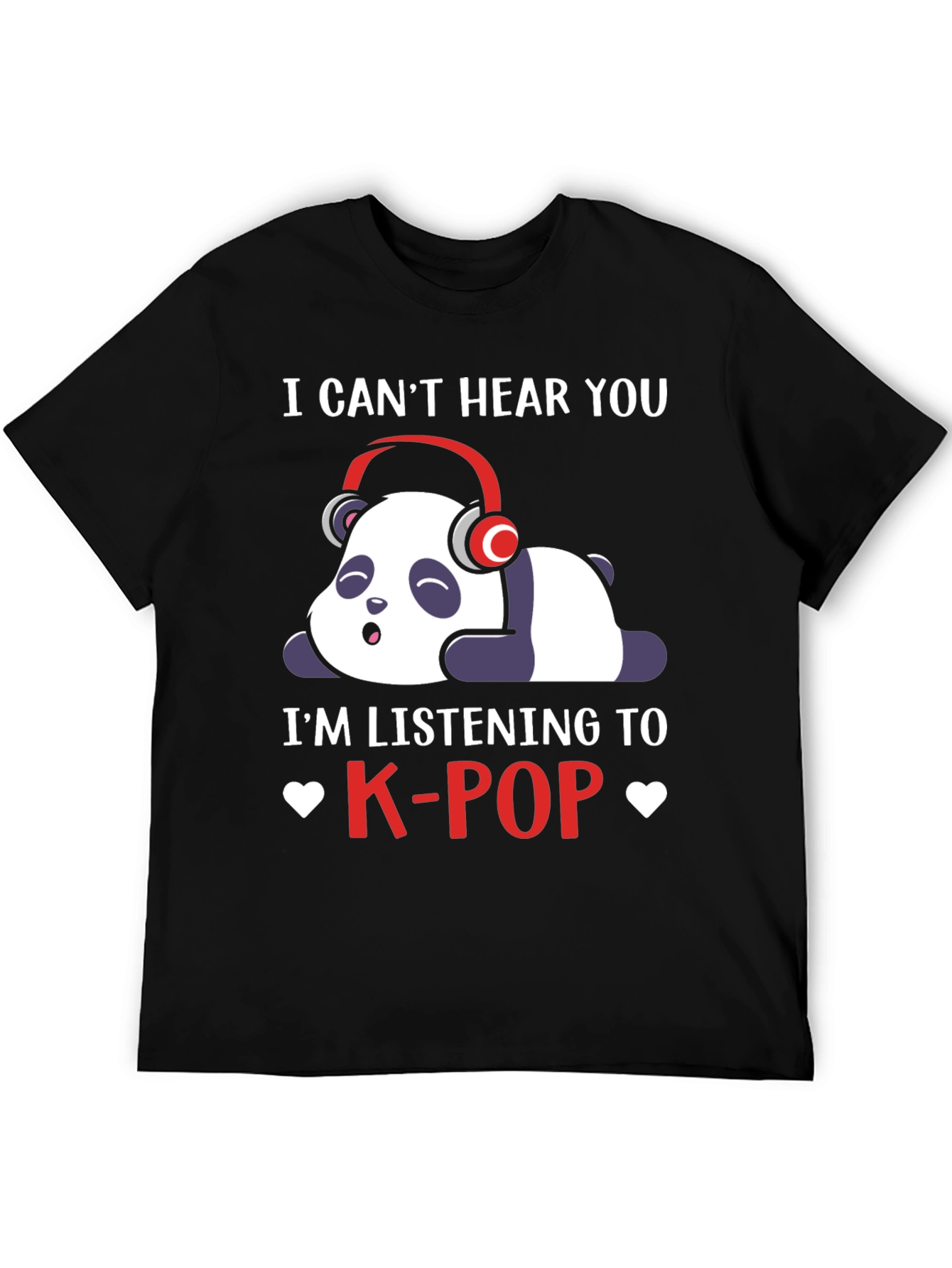 K-Pop Panda T-Shirt - Cute Music Lover Tee