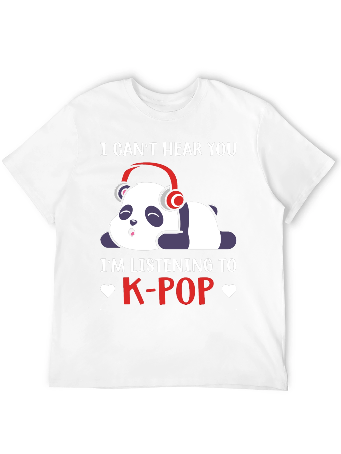 K-Pop Panda T-Shirt - Cute Music Lover Tee
