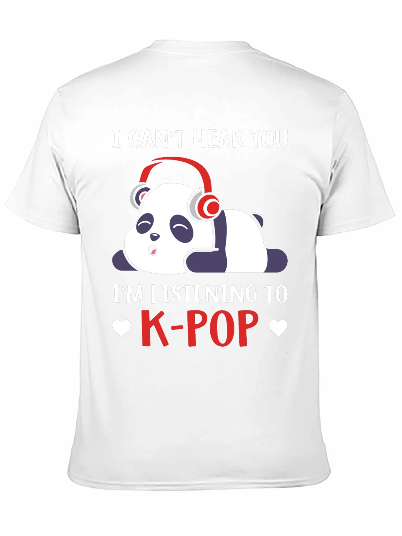 K-Pop Panda T-Shirt - Cute Music Lover Tee