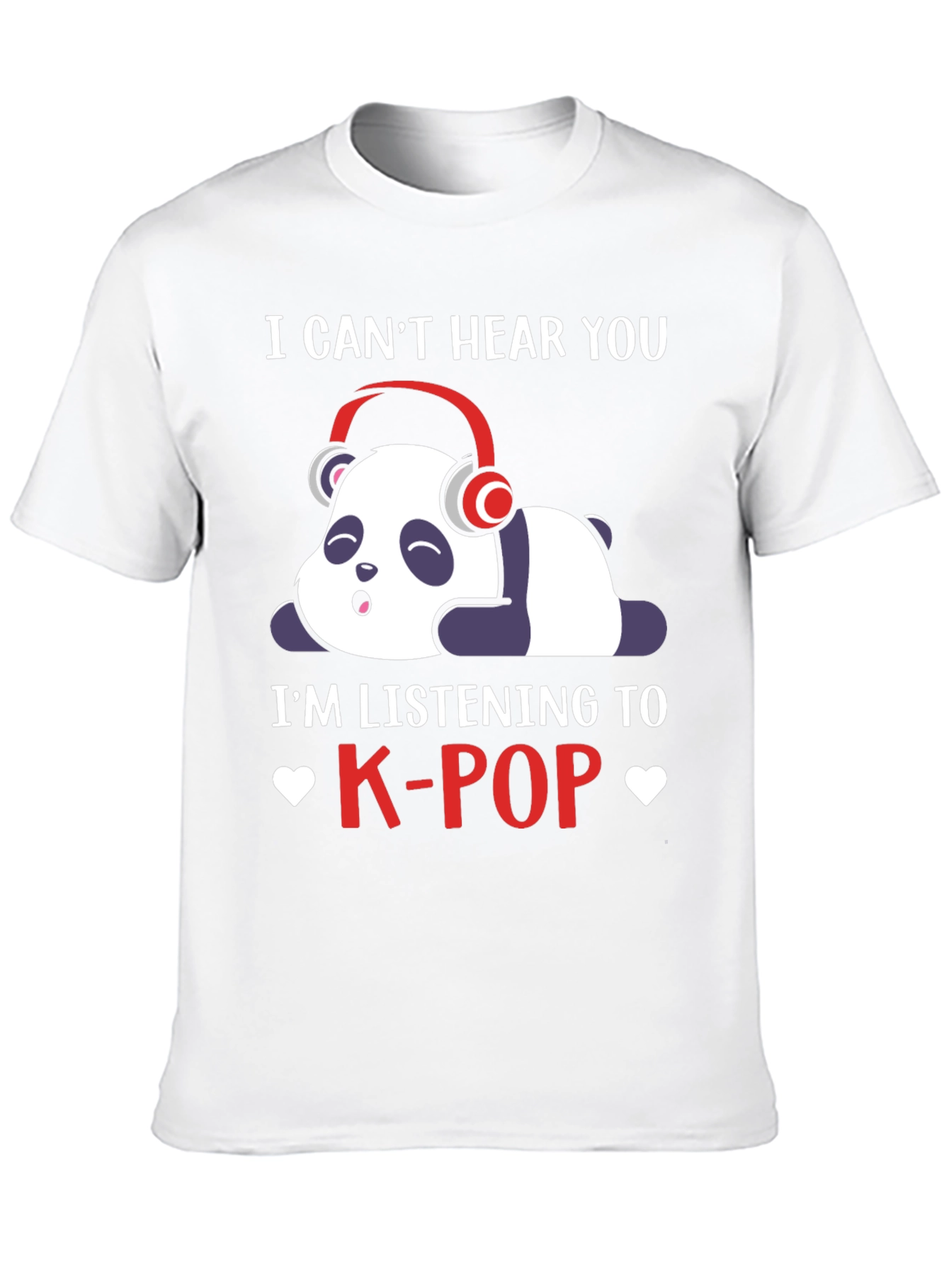 K-Pop Panda T-Shirt - Cute Music Lover Tee