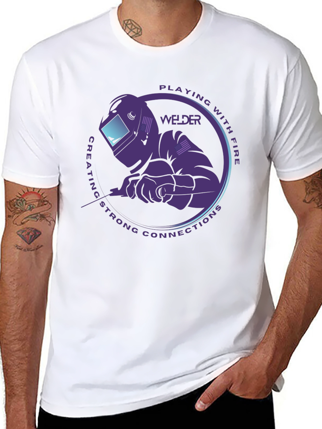 Welder T-Shirt - Playing With Fire