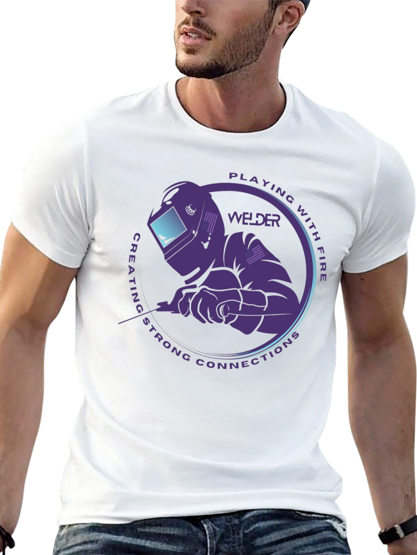 Welder T-Shirt - Playing With Fire