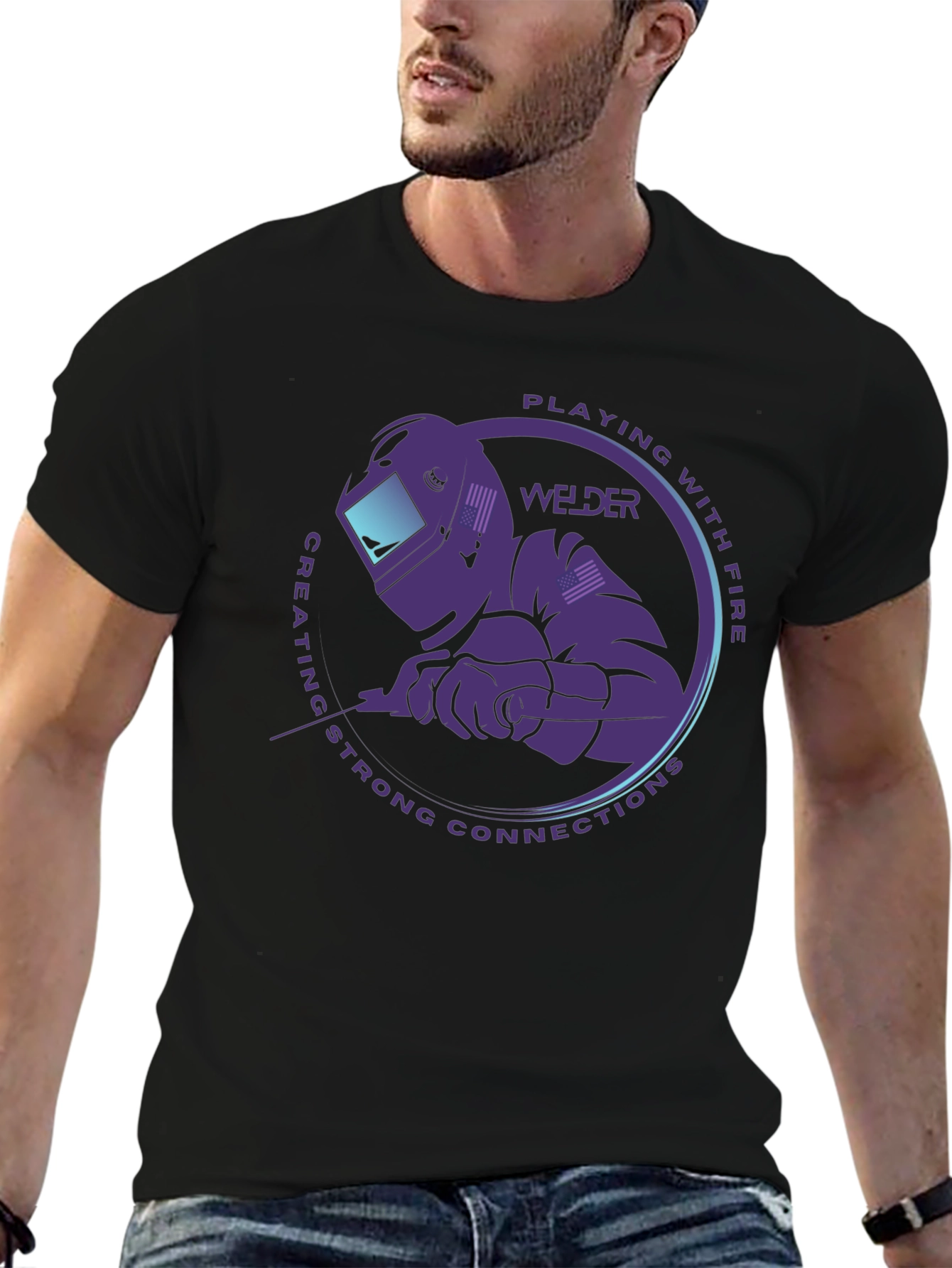 Welder T-Shirt - Playing With Fire