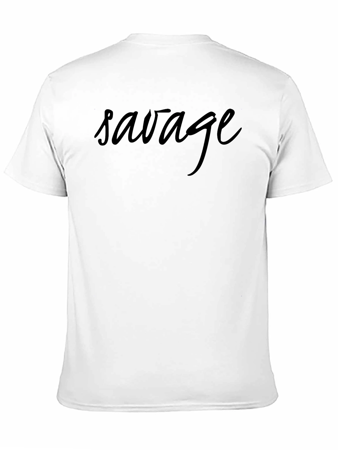 Savage Graphic Print Black T-Shirt