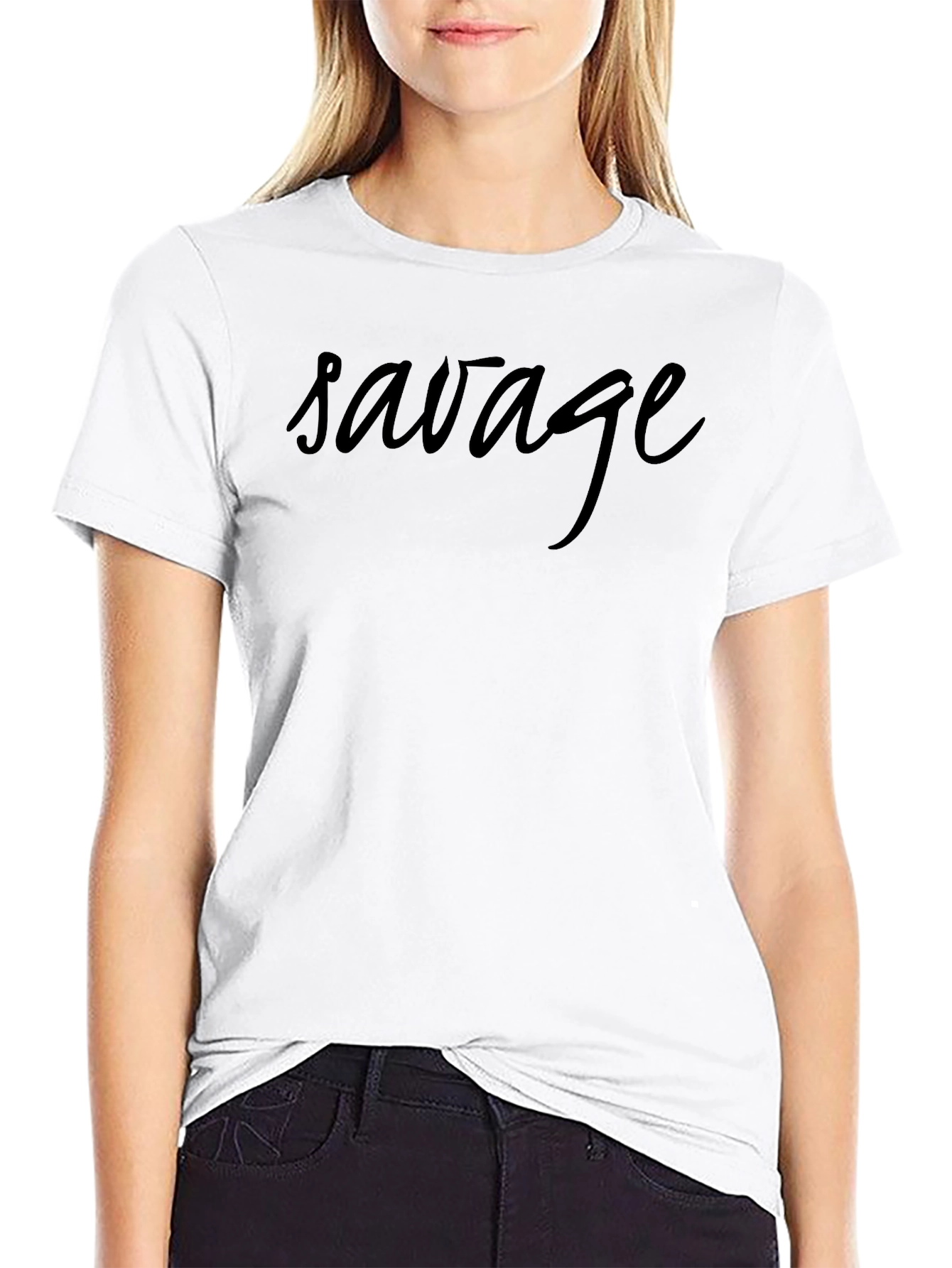 Savage Graphic Print Black T-Shirt