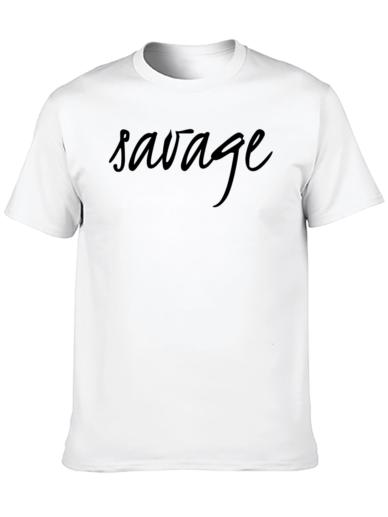Savage Graphic Print Black T-Shirt