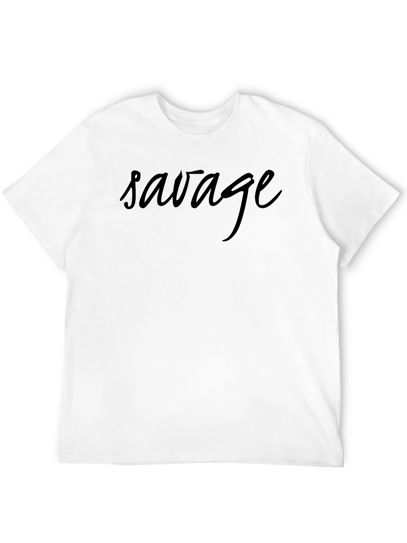 Savage Graphic Print Black T-Shirt