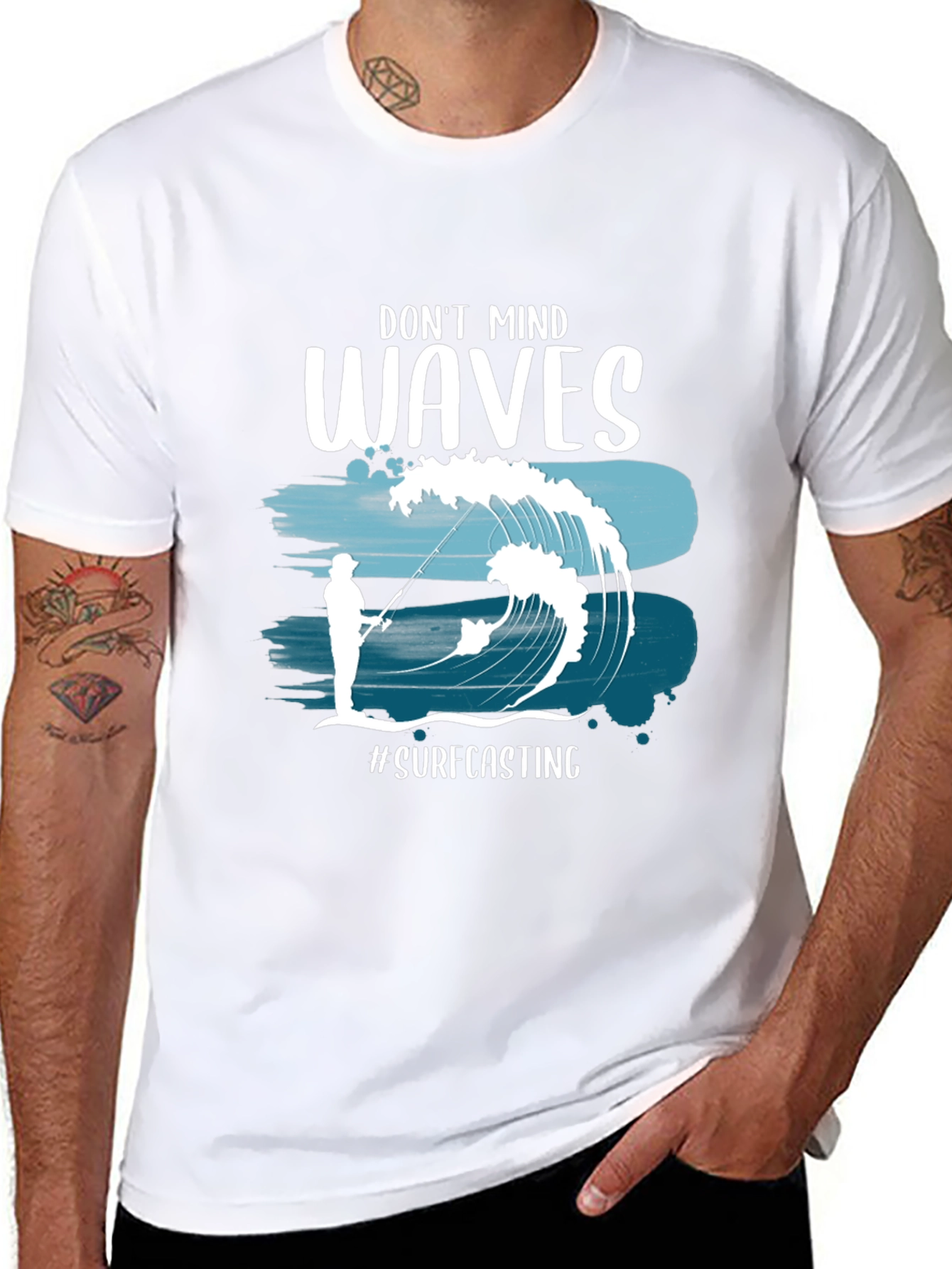 Dont Mind Waves Surfcasting T-Shirt