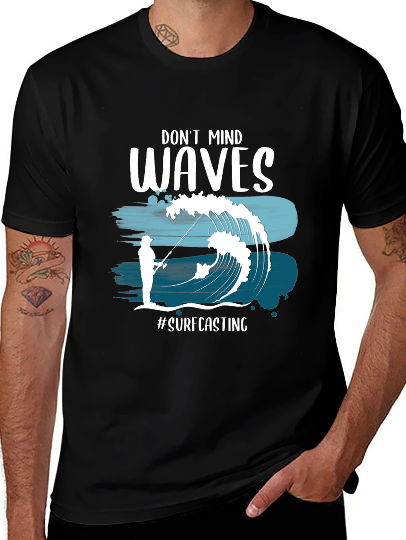 Dont Mind Waves Surfcasting T-Shirt