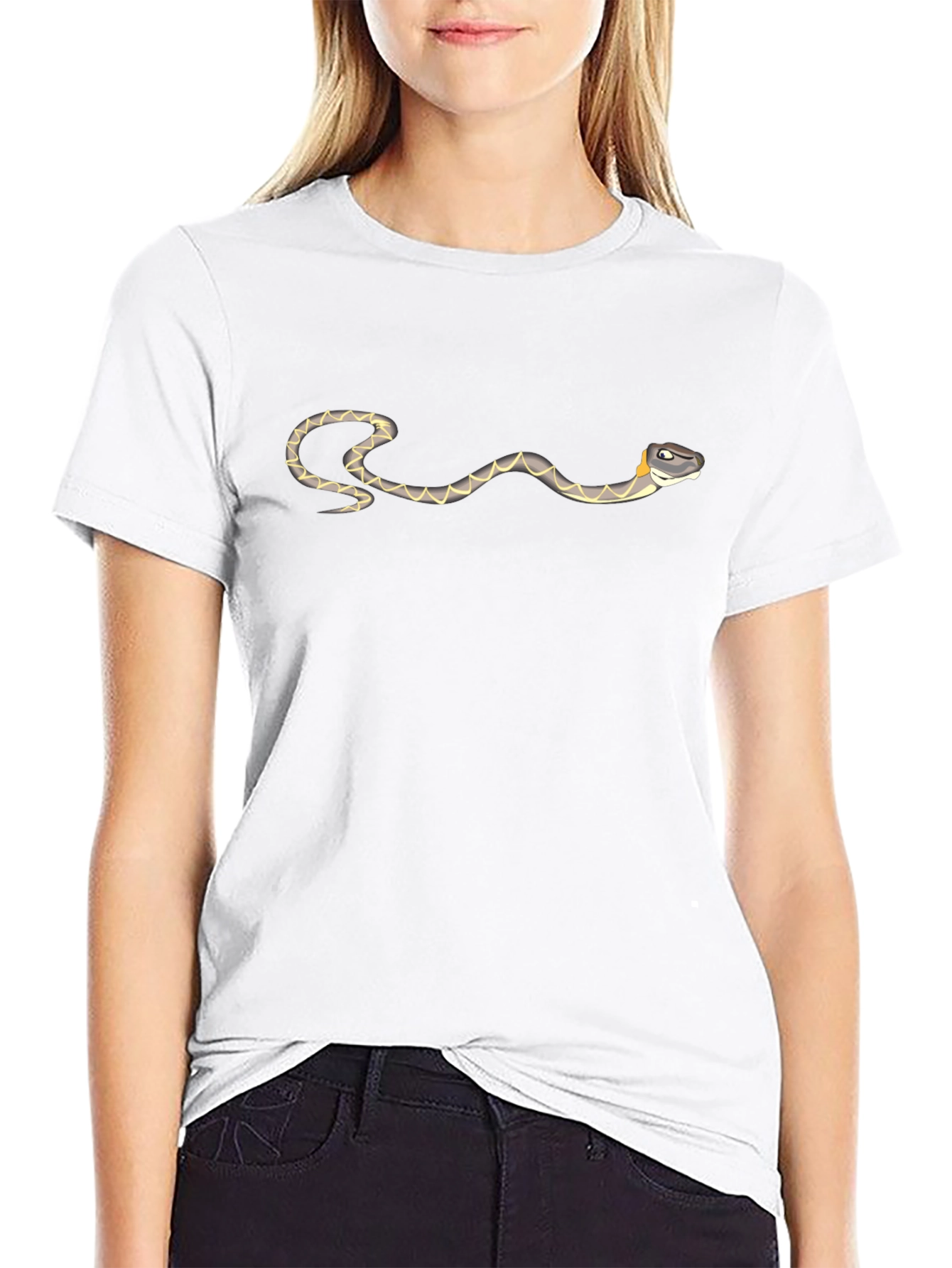 Snake Graphic Black Tee