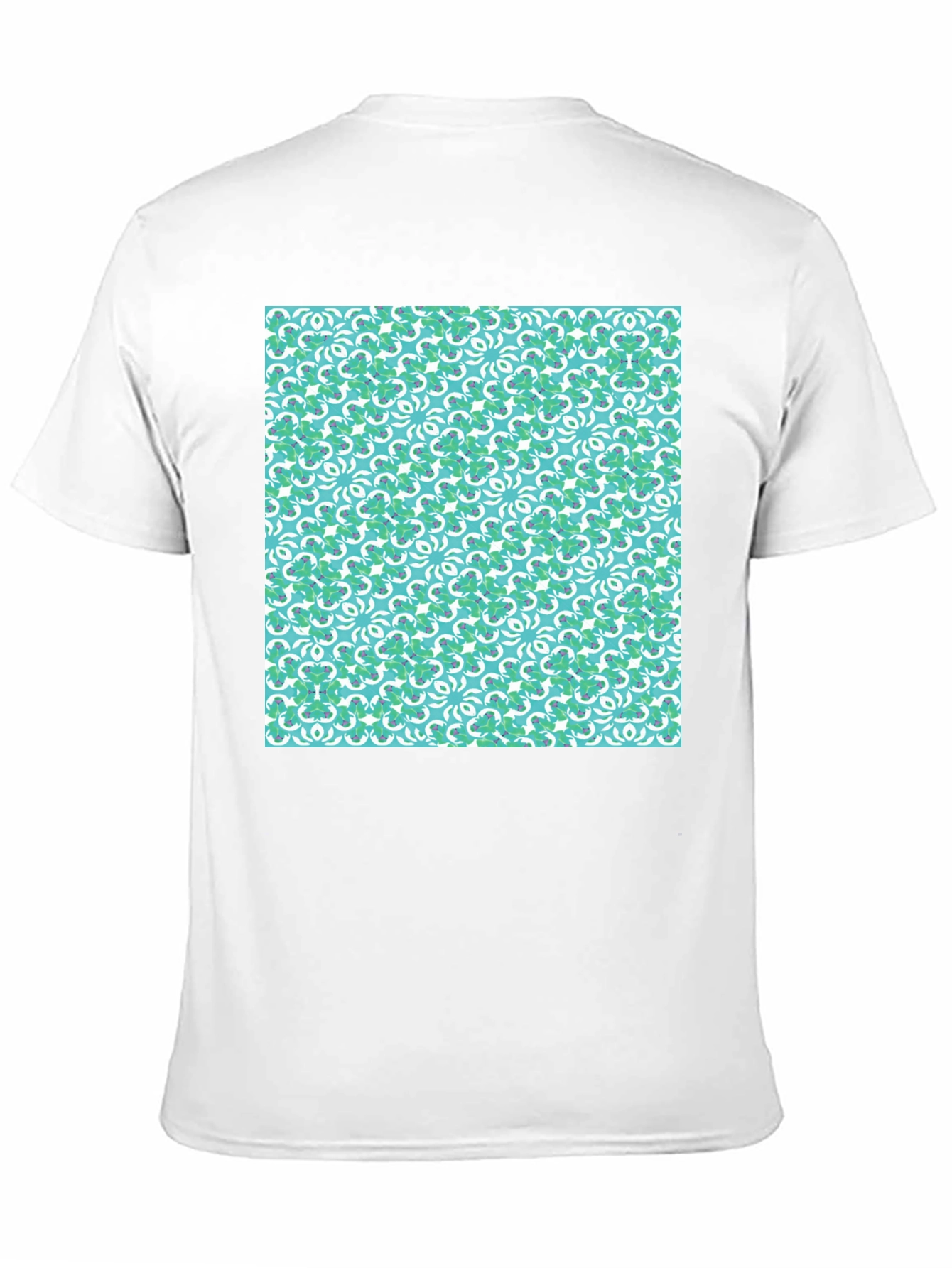 Lucky Clover Pattern Crew Neck T-Shirt