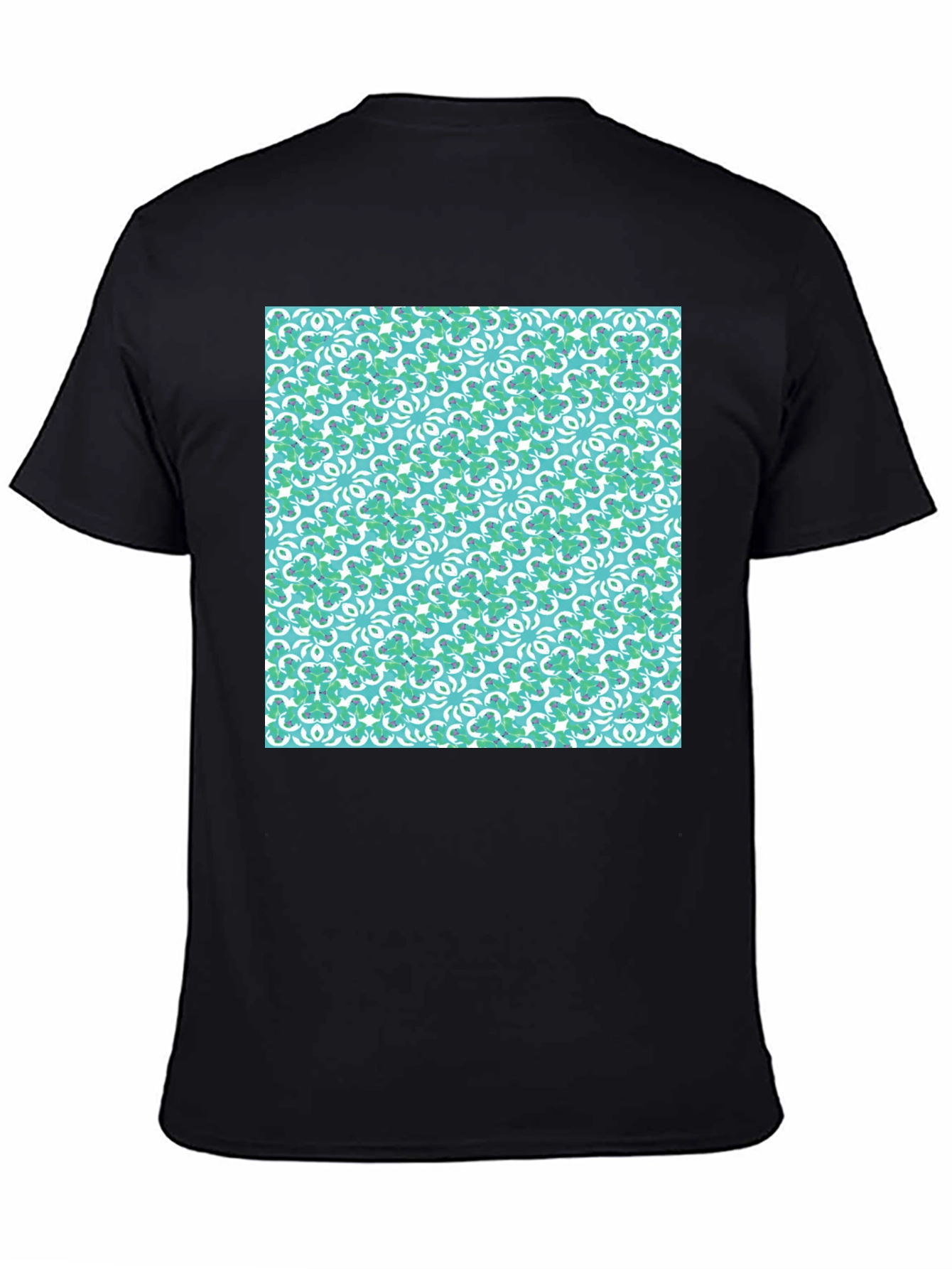Lucky Clover Pattern Crew Neck T-Shirt