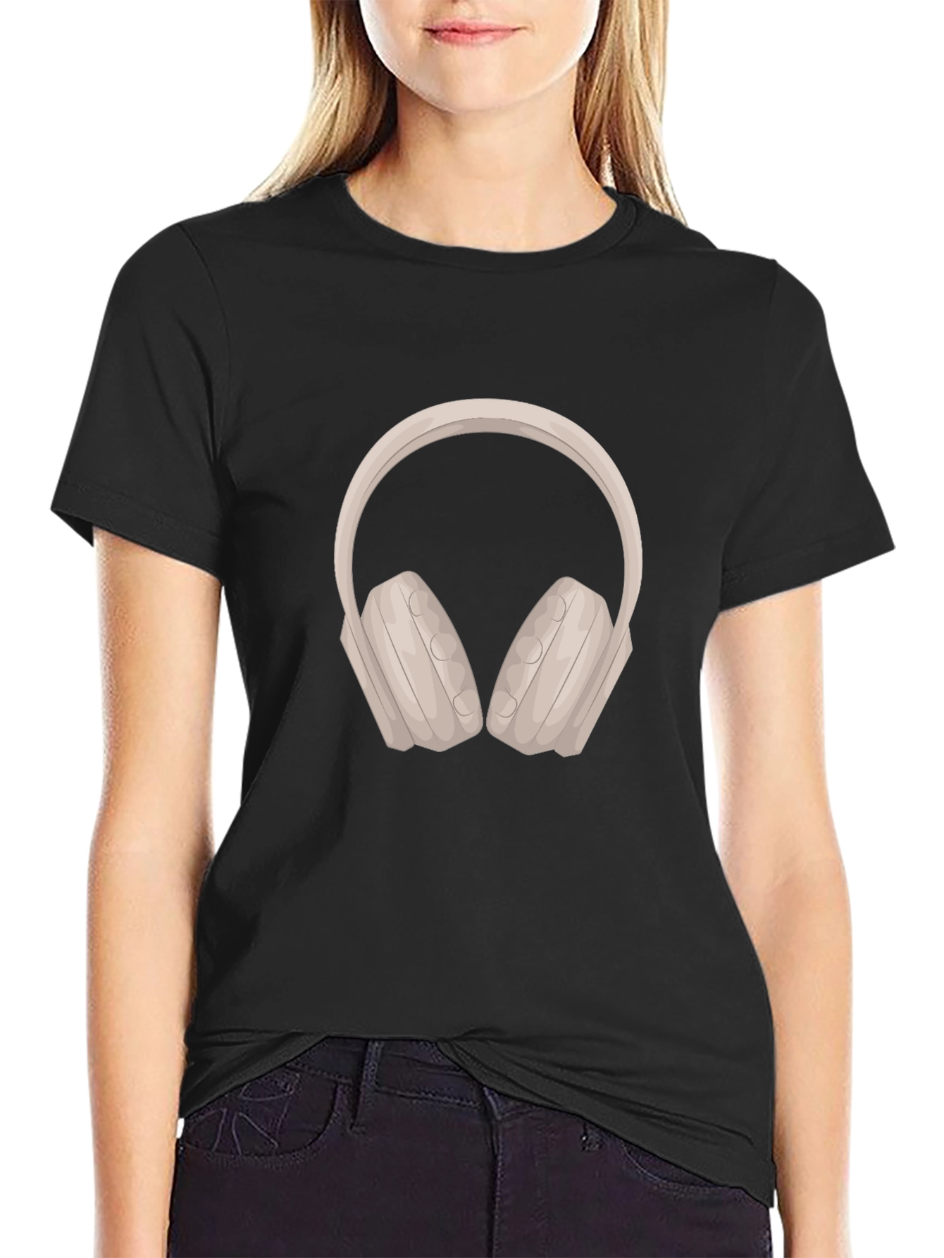 Headphone Graphic Tee - Stylish Music Lover T-Shirt