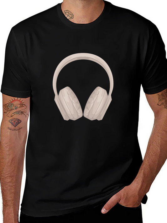 Headphone Graphic Tee - Stylish Music Lover T-Shirt