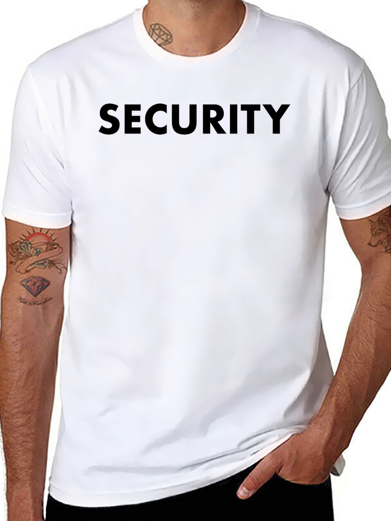Security Crew Neck T-Shirt - Black