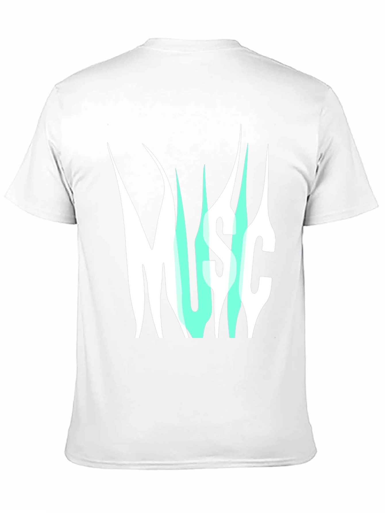 Music Graphic Print T-Shirt - Modern Style