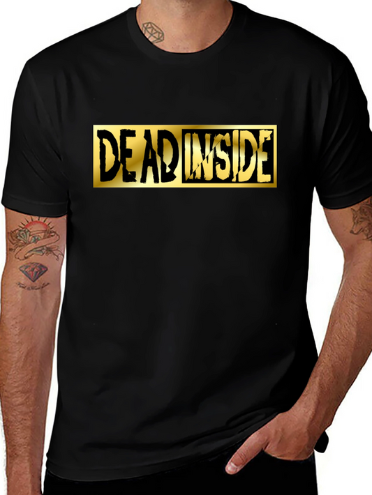 Dead Inside Graphic Tee - Black Cotton Shirt