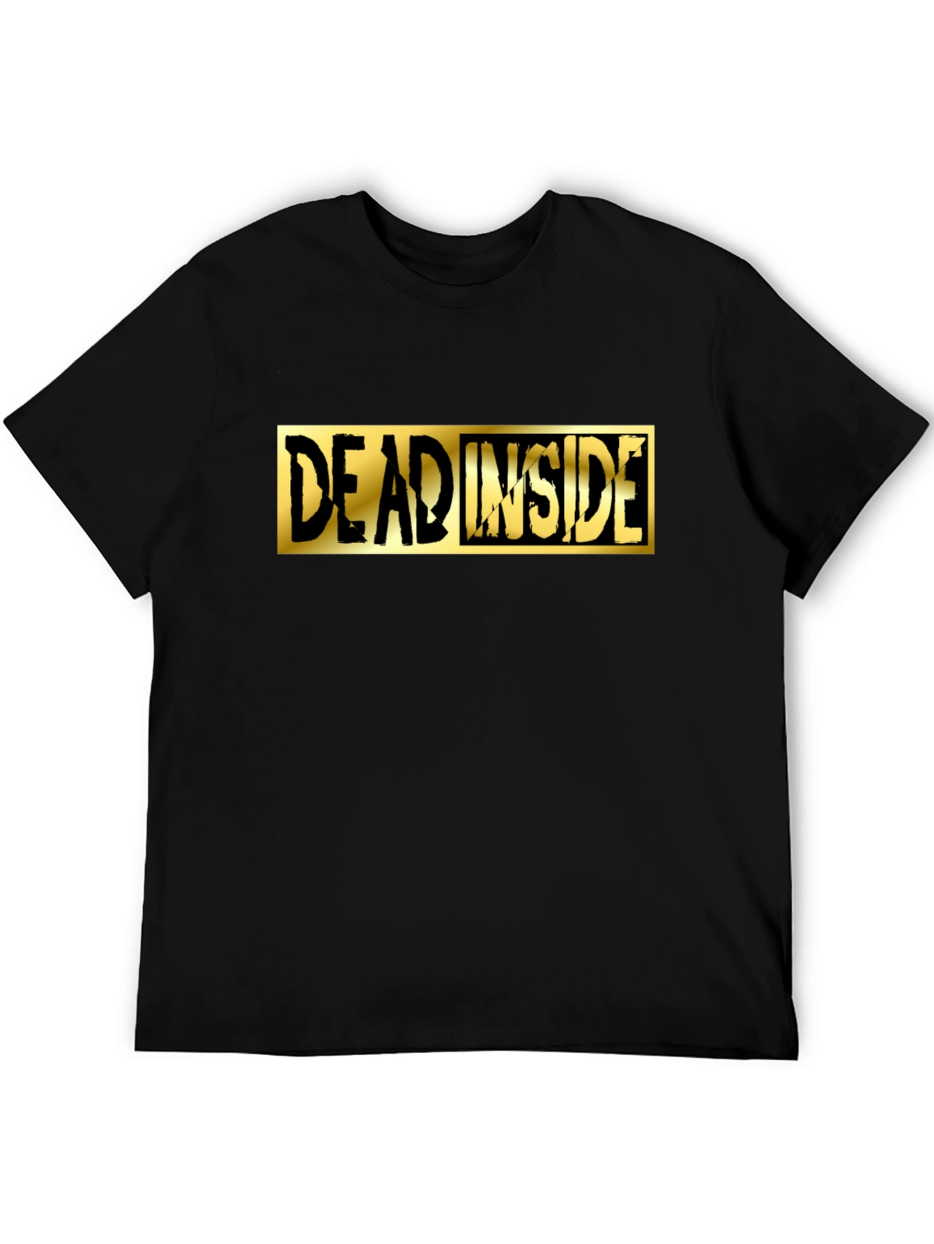 Dead Inside Graphic Tee - Black Cotton Shirt