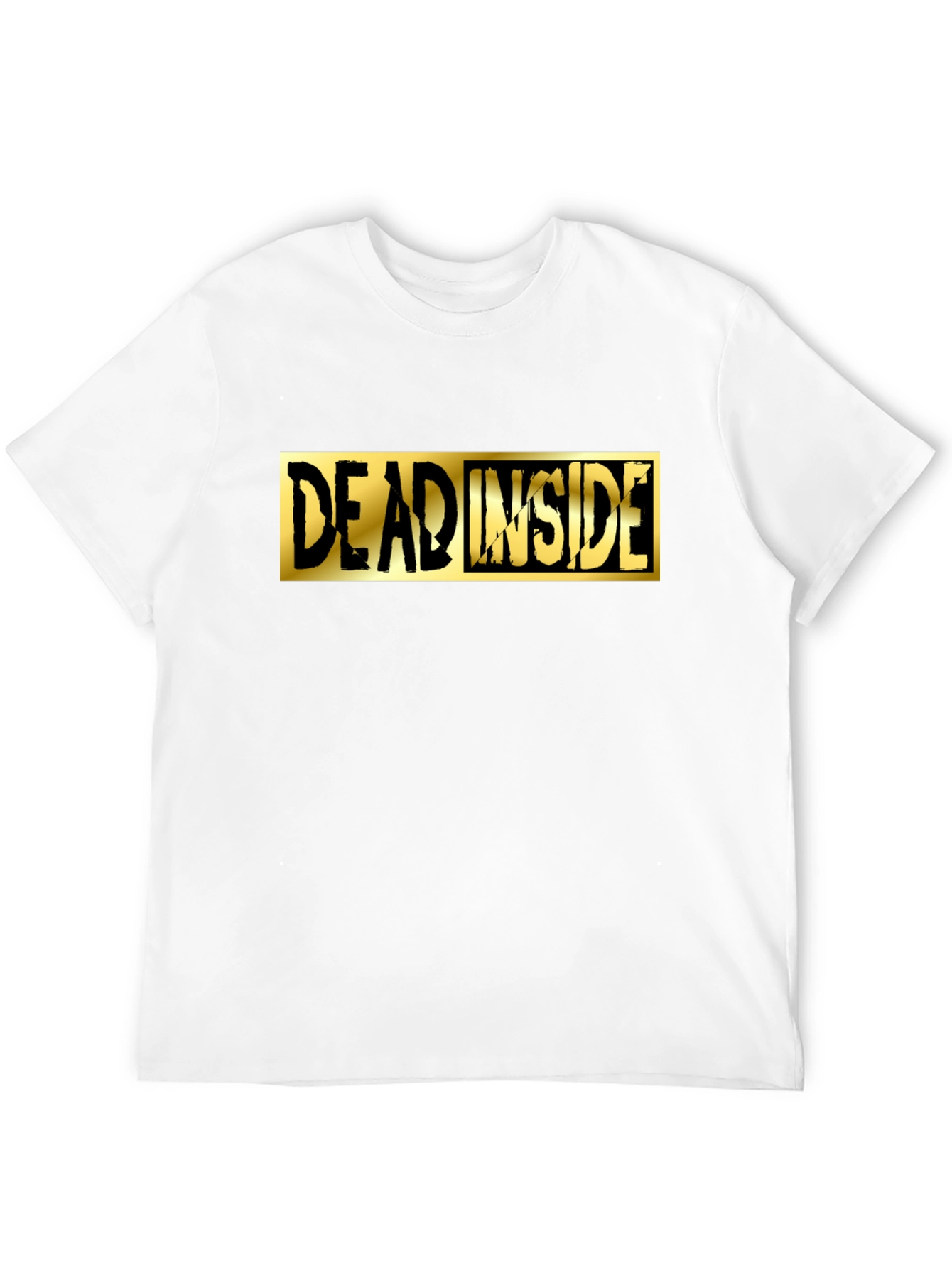 Dead Inside Graphic Tee - Black Cotton Shirt