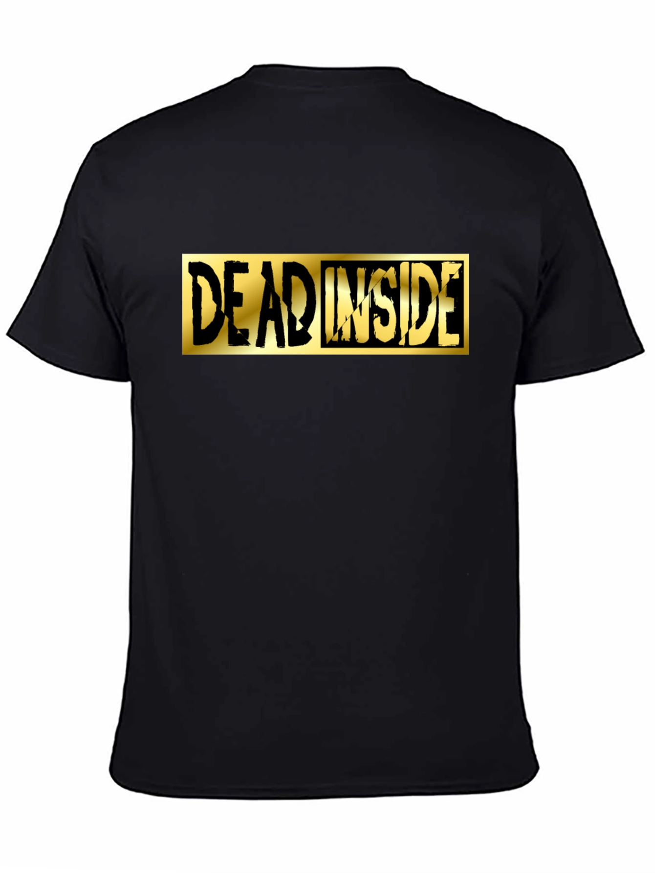 Dead Inside Graphic Tee - Black Cotton Shirt