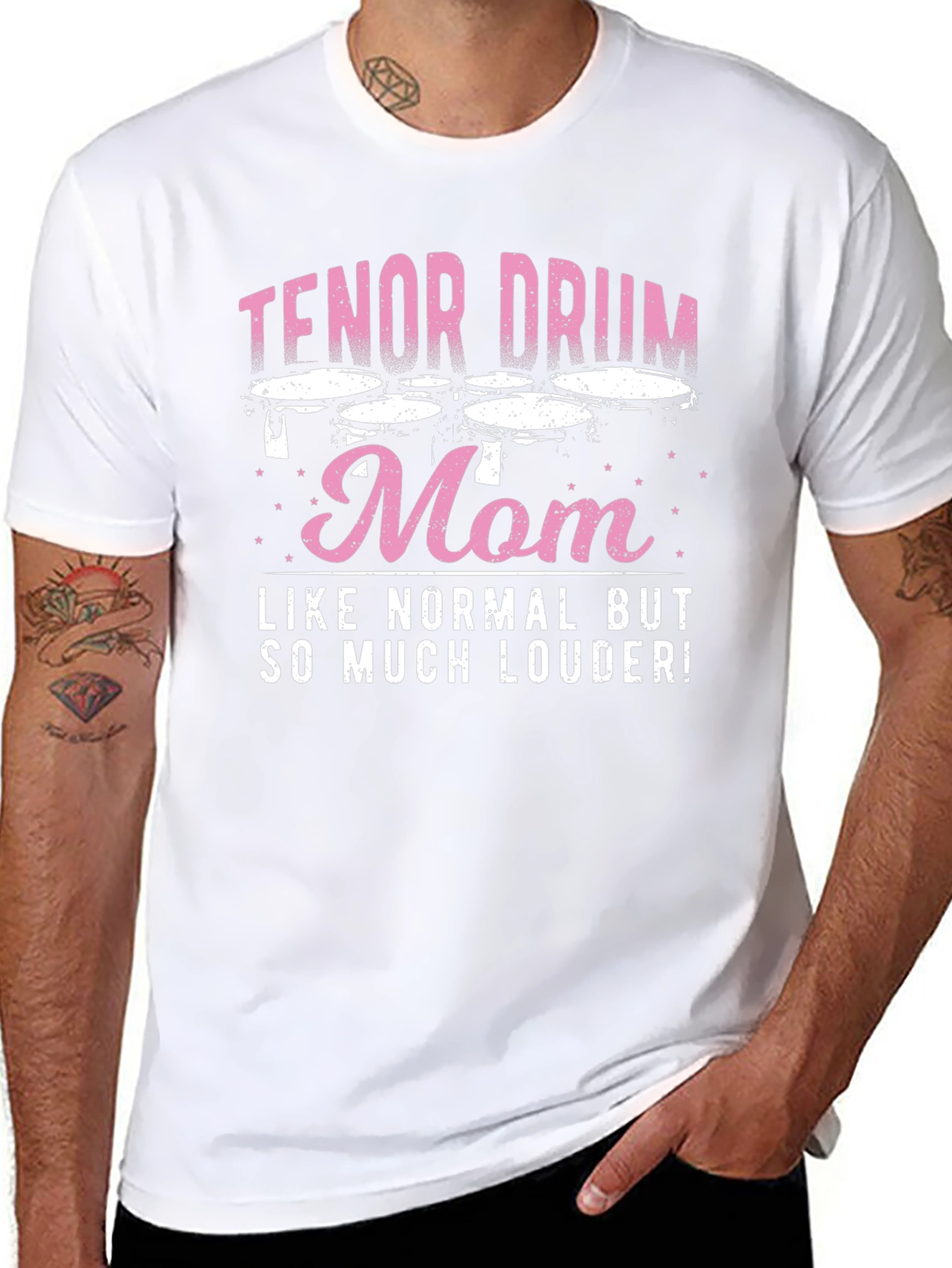 Tenor Drum Mom T-Shirt - Loud & Proud!