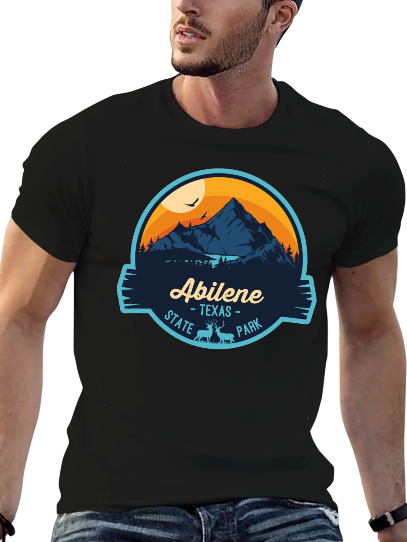 Abilene Texas State Park Black Graphic Tee