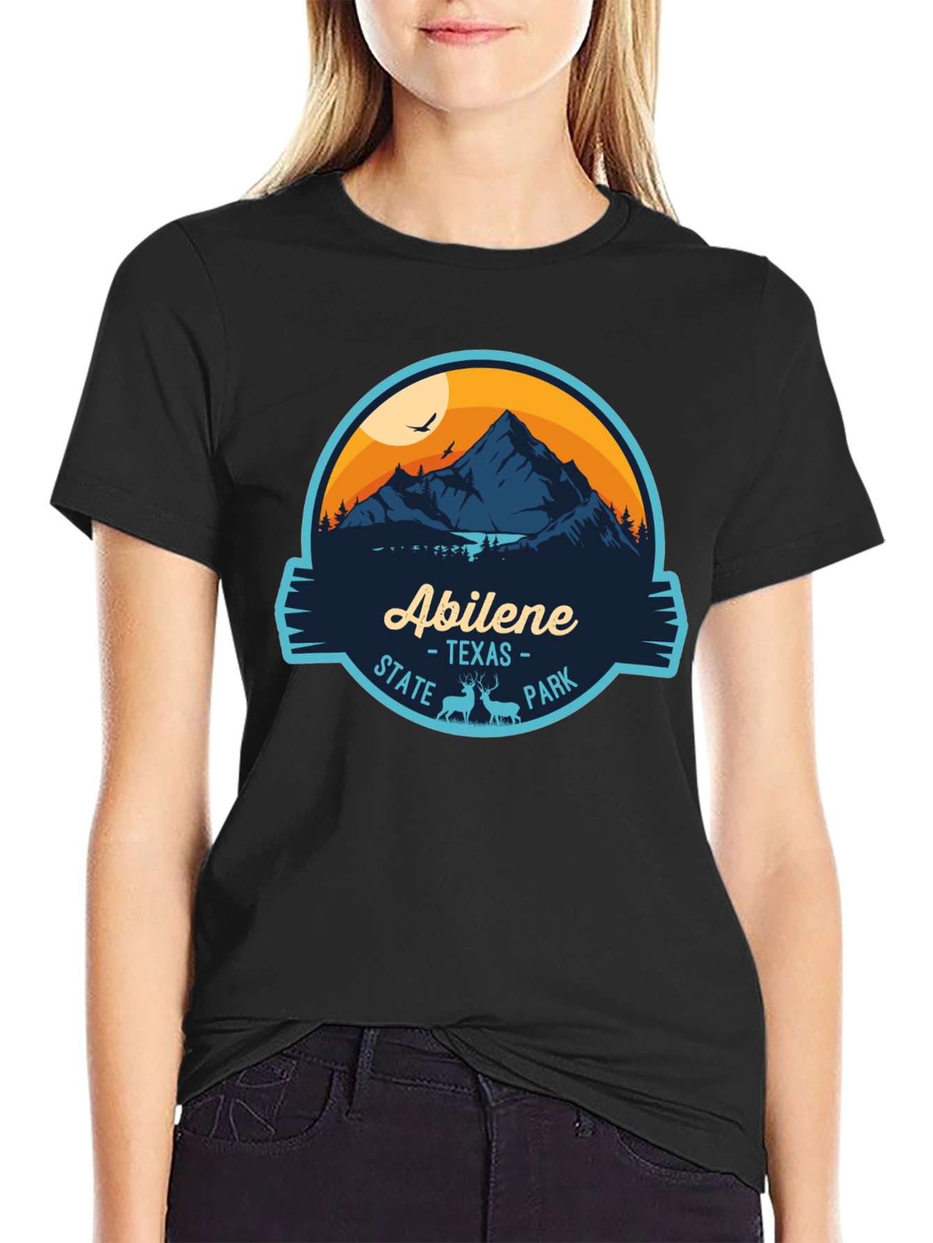 Abilene Texas State Park Black Graphic Tee