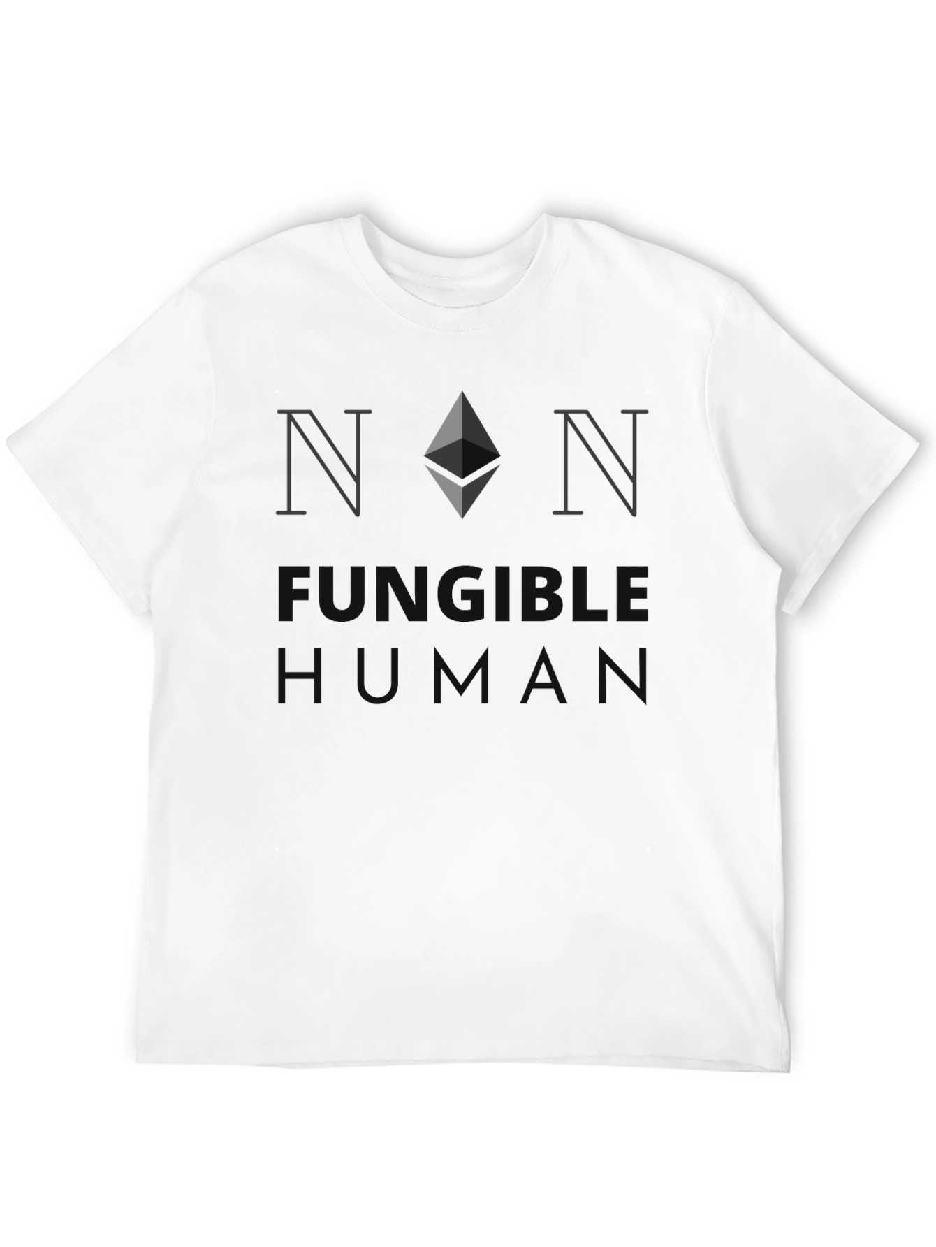 Non Fungible Human Black T-Shirt