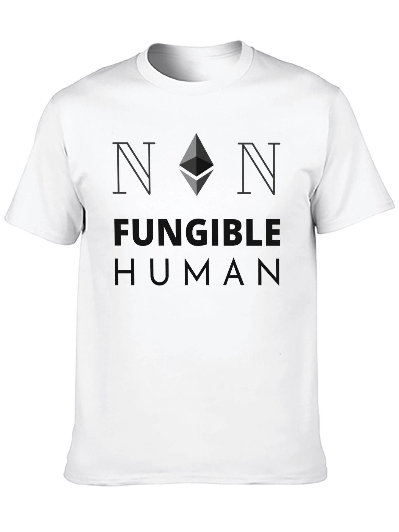 Non Fungible Human Black T-Shirt