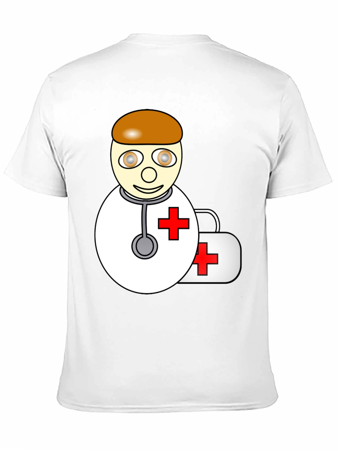 Cartoon Doctor T-Shirt - Black Graphic Tee