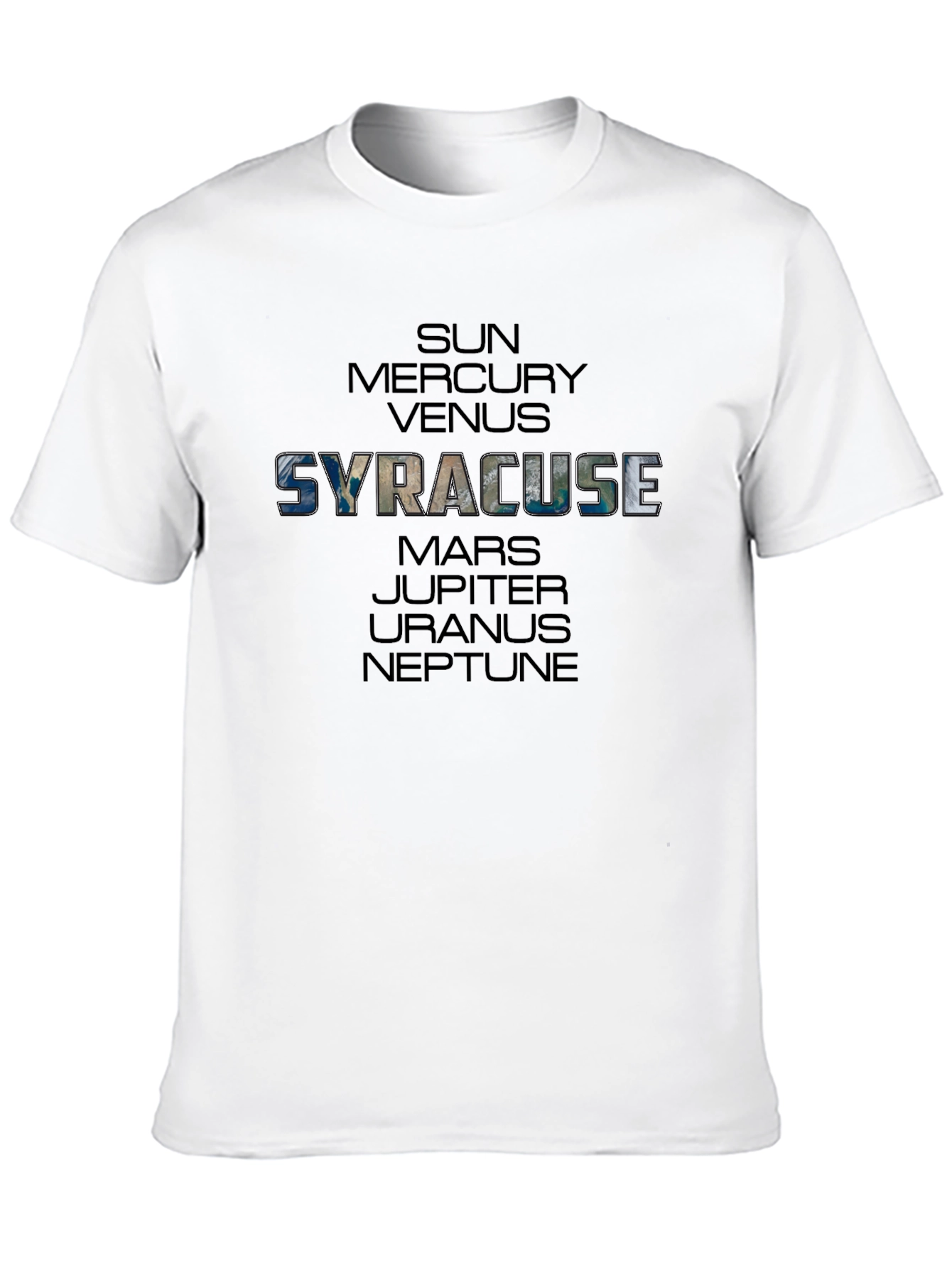 Syracuse Planets Graphic T-Shirt - Black